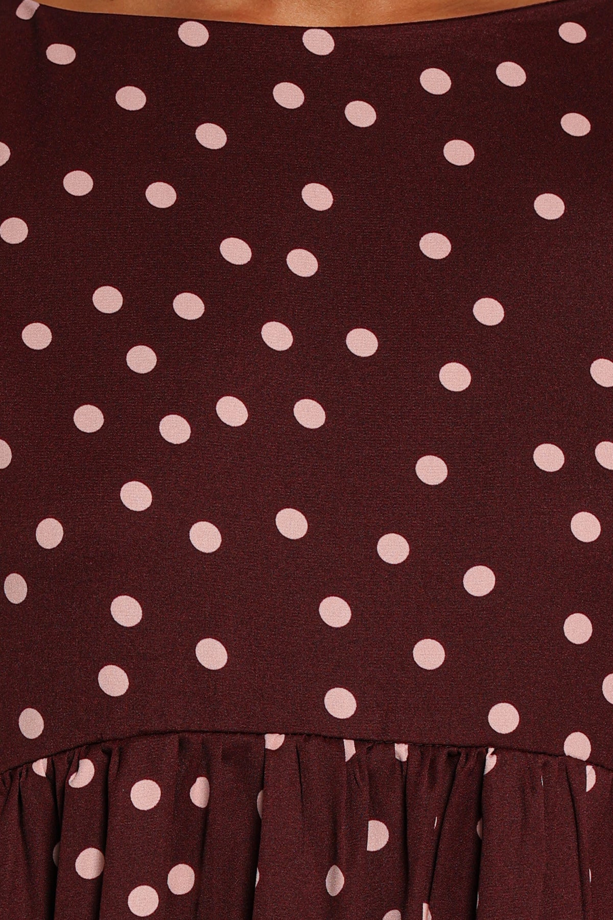 DRESSES Micaela Long Sleeve Mini Dress - Cherry Polka Dot