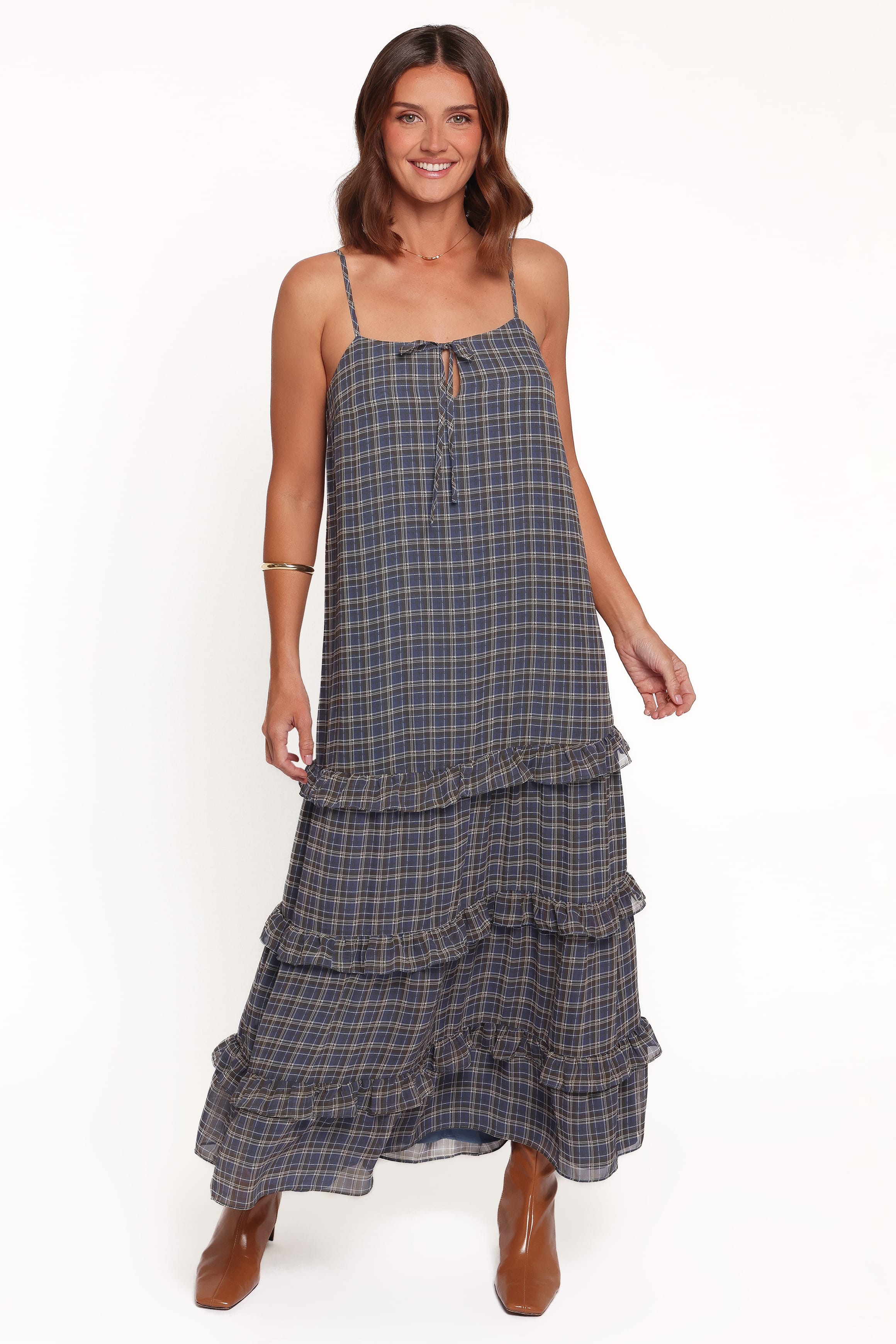 DRESSES Minka Maxi Dress - Blue Plaid