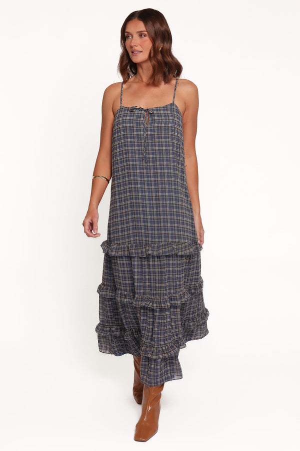 DRESSES Minka Maxi Dress - Blue Plaid