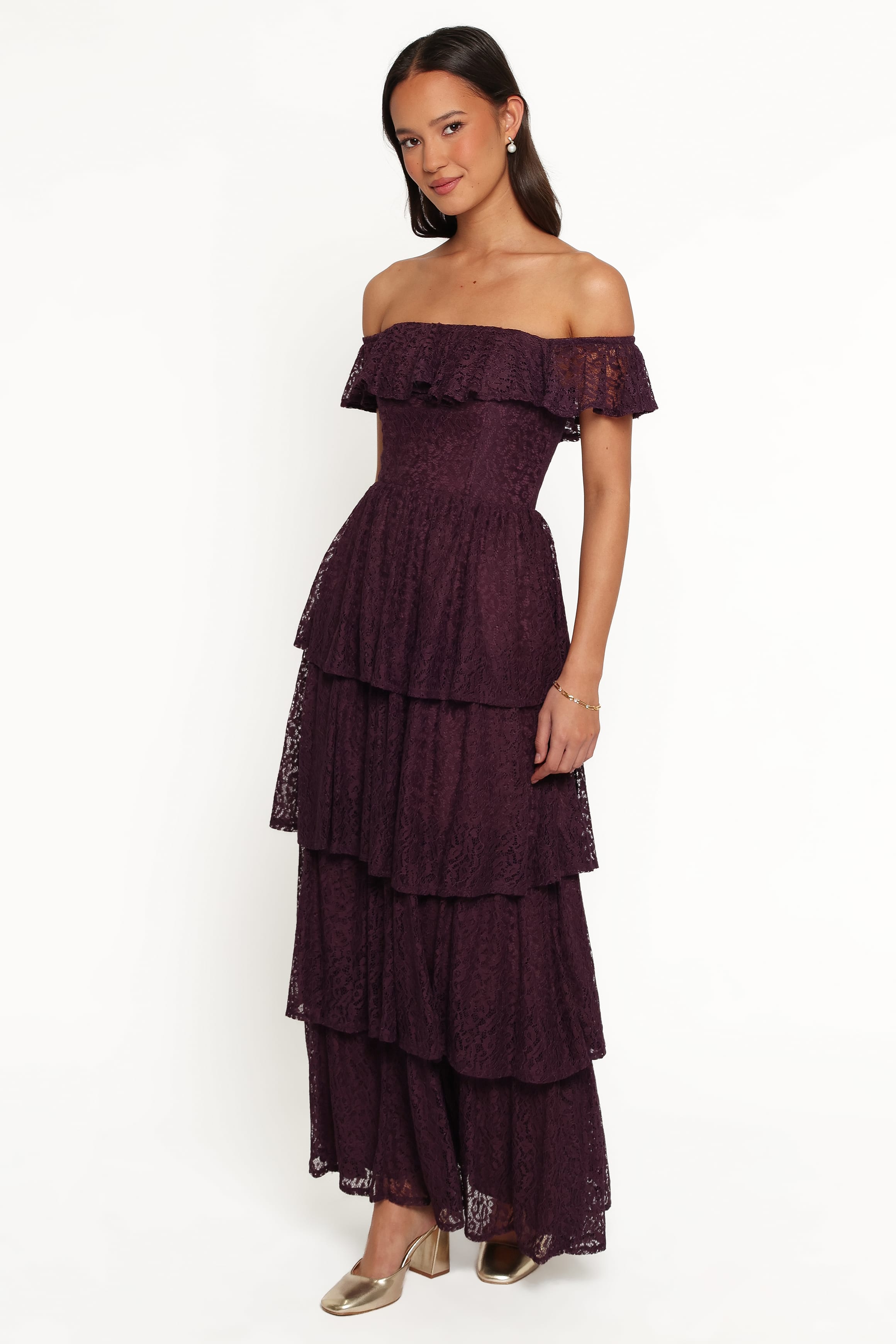 DRESSES Miravelle Maxi Dress - Plum Lace