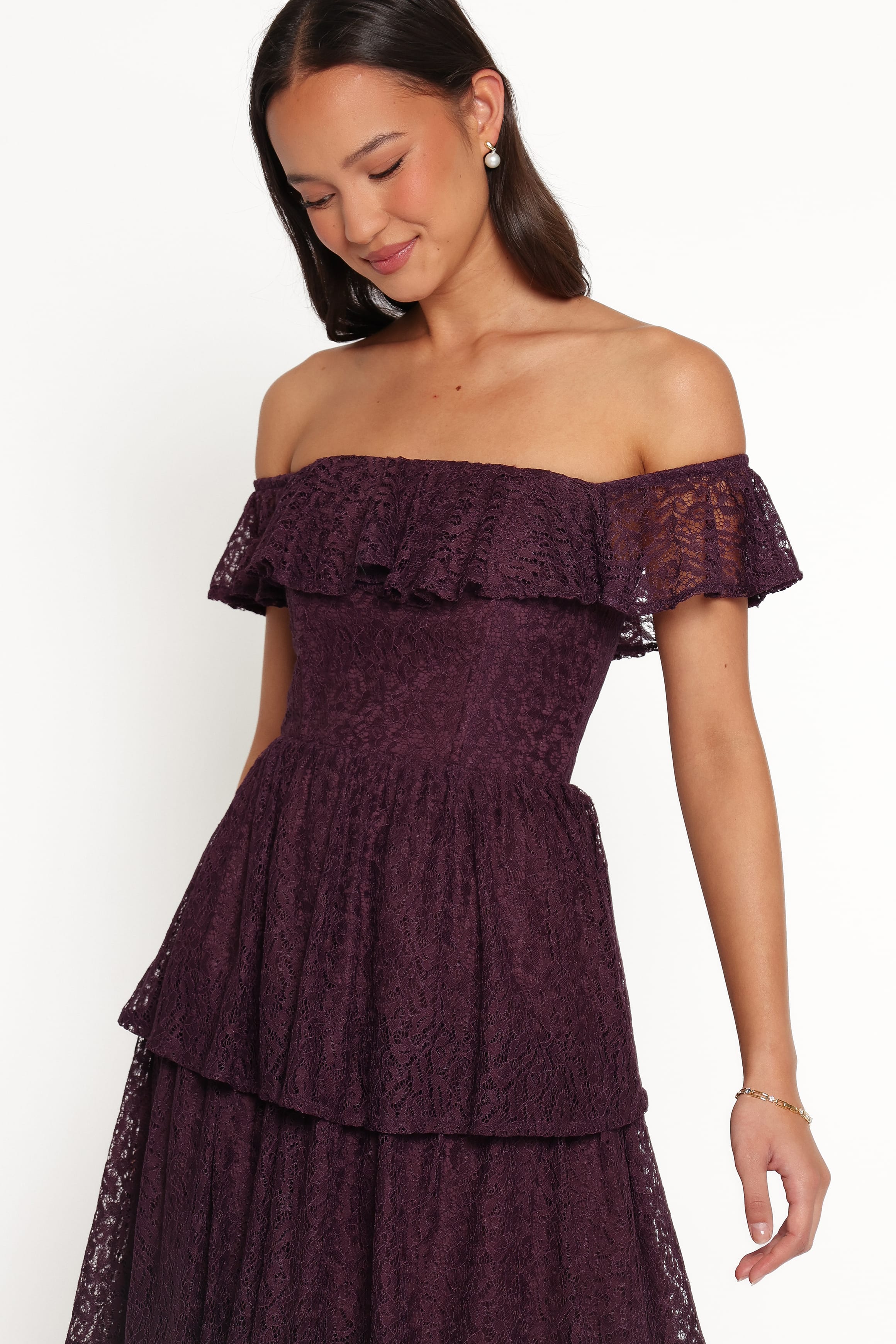 DRESSES Miravelle Maxi Dress - Plum Lace