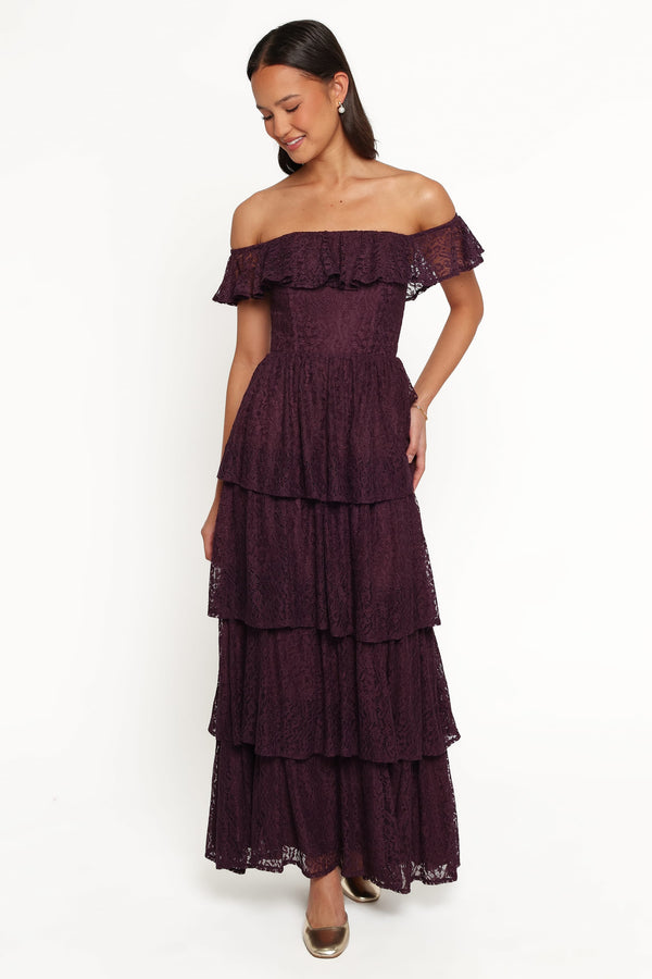 DRESSES Miravelle Maxi Dress - Plum Lace