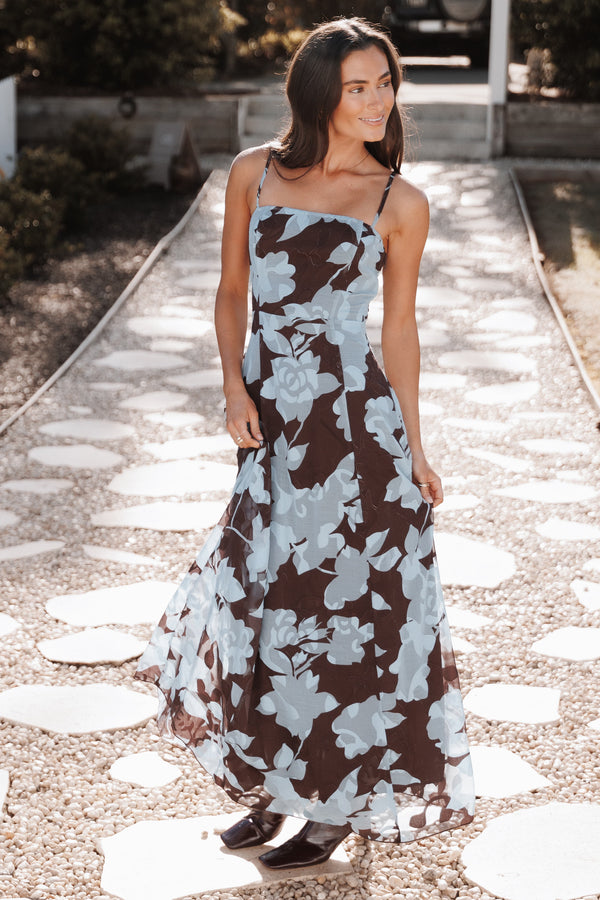DRESSES Nadeline Maxi Dress - Floral Burnout