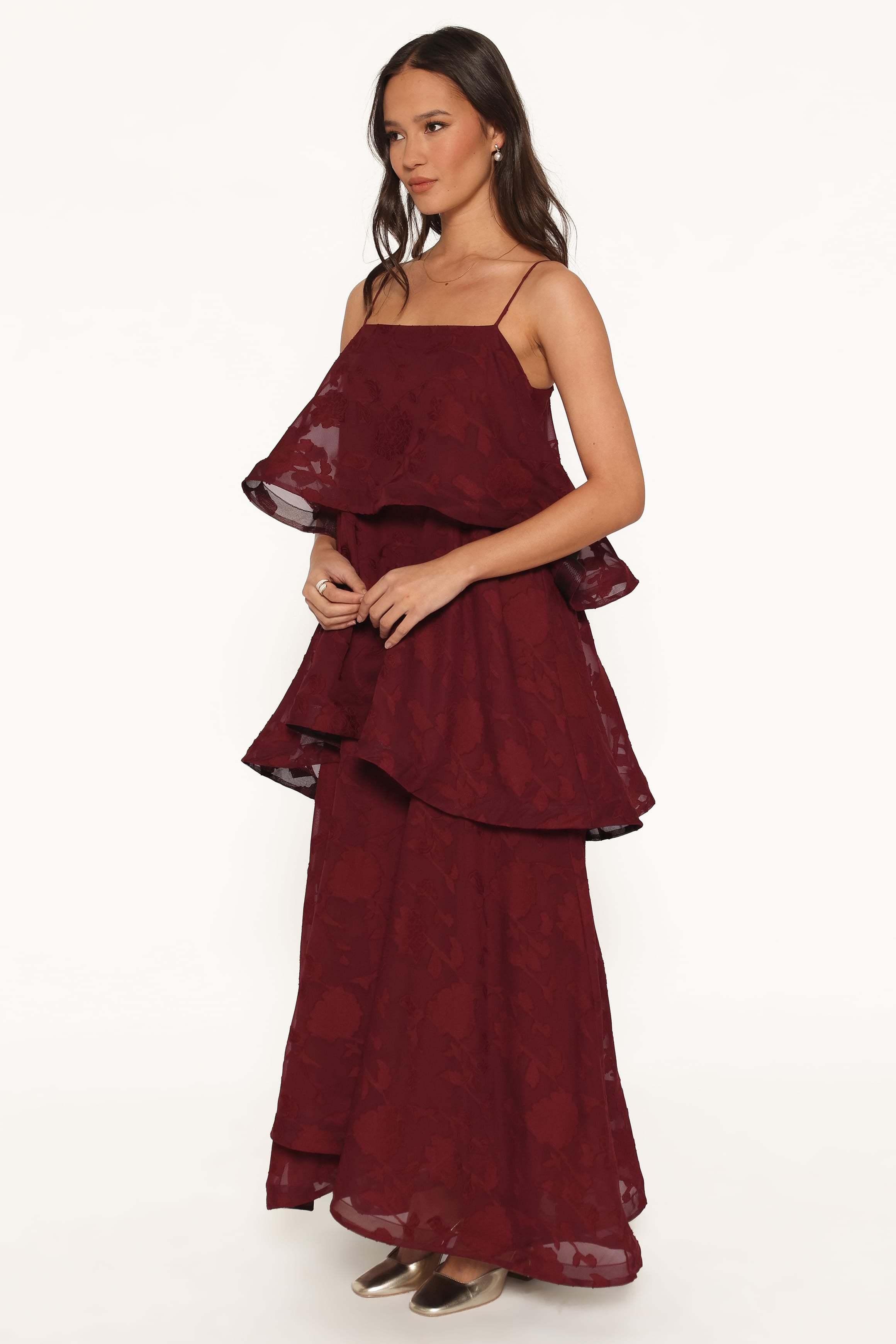 DRESSES Nerissa Maxi Dress - Burgundy