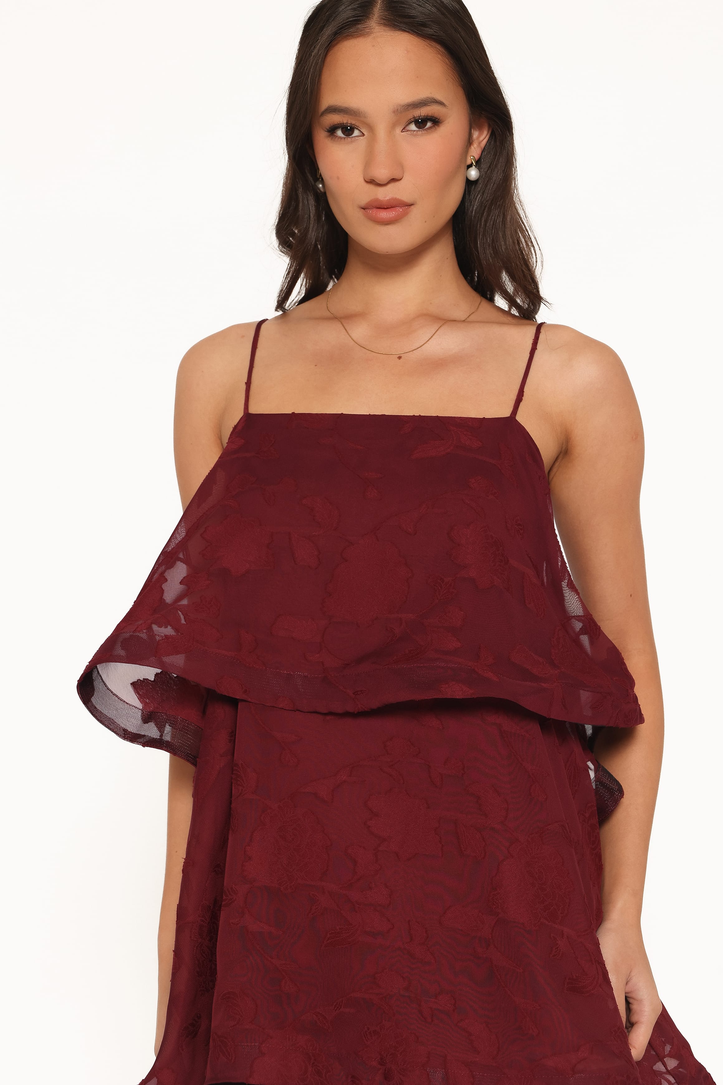 DRESSES Nerissa Maxi Dress - Burgundy