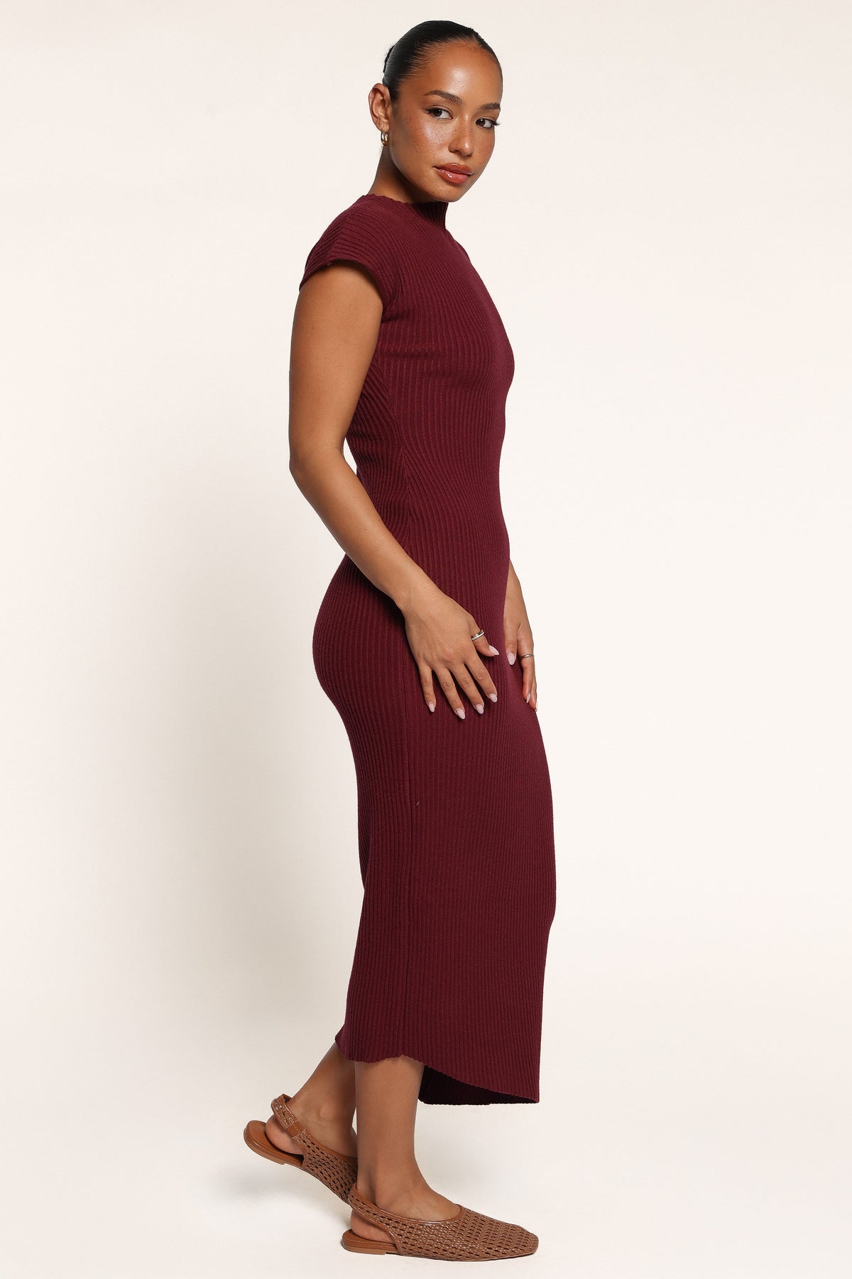 DRESSES Nickson Midi Dress - Wine