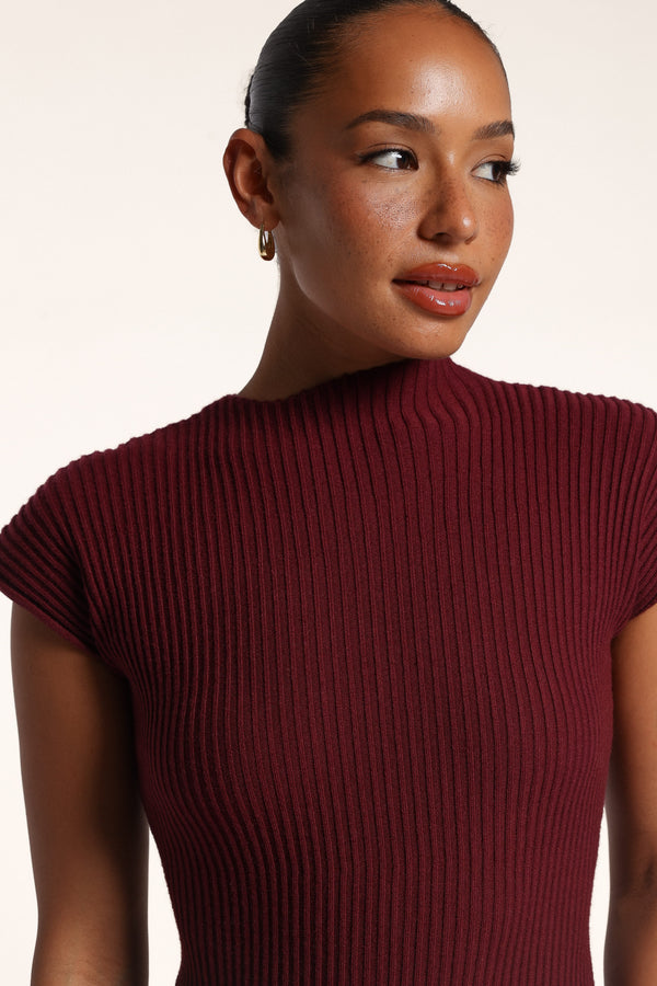 DRESSES Nickson Midi Dress - Wine