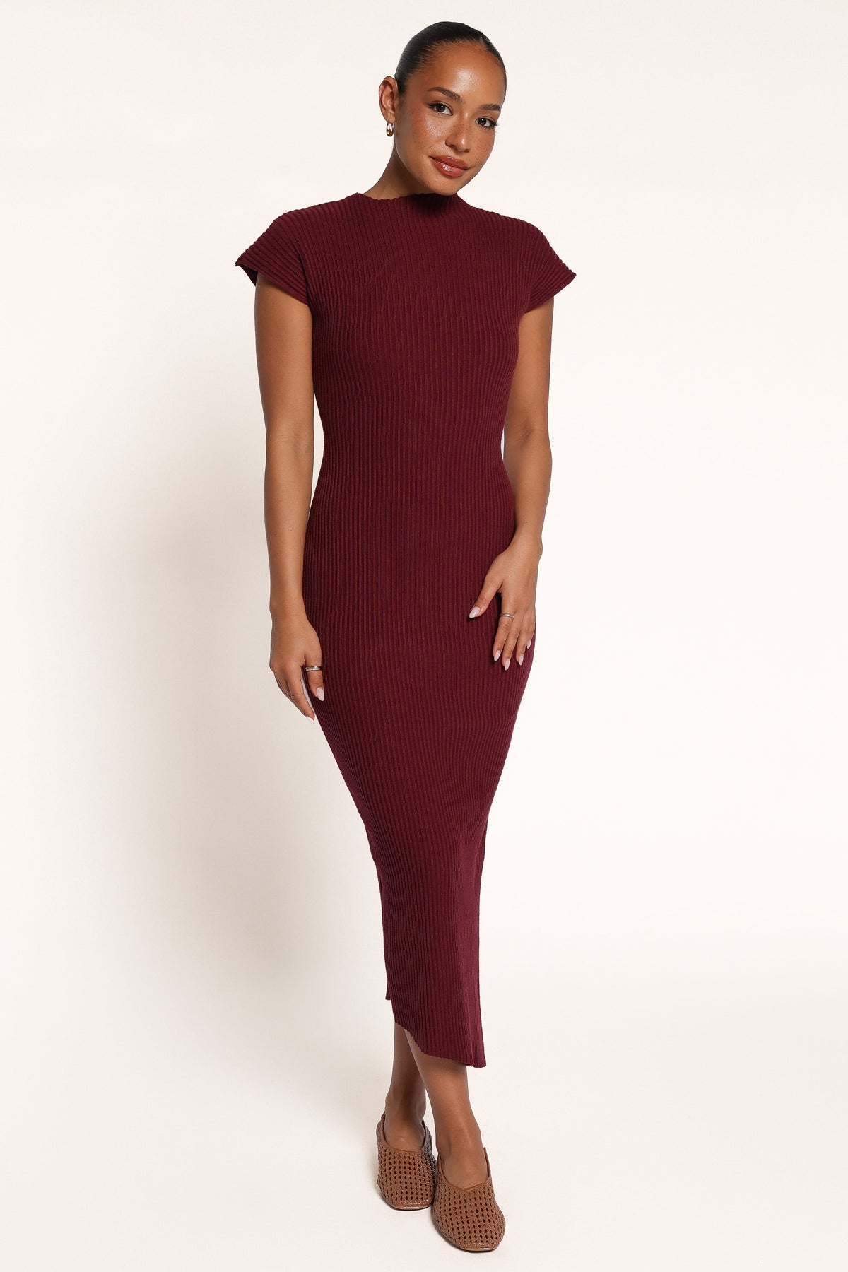 DRESSES Nickson Midi Dress - Wine