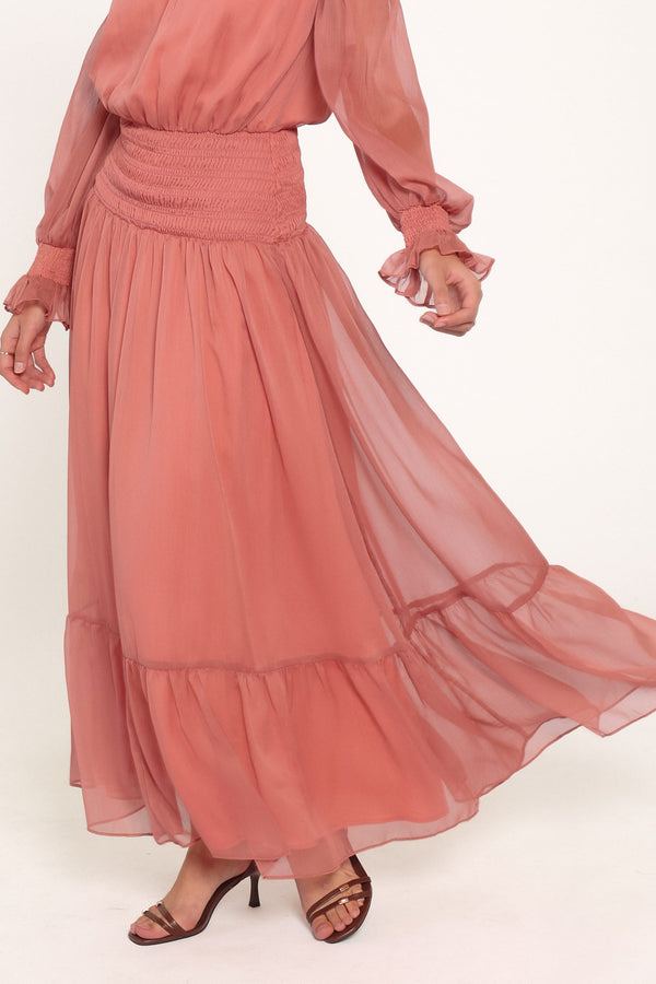 DRESSES Paris Off Shoulder Maxi Dress - Vintage Mauve
