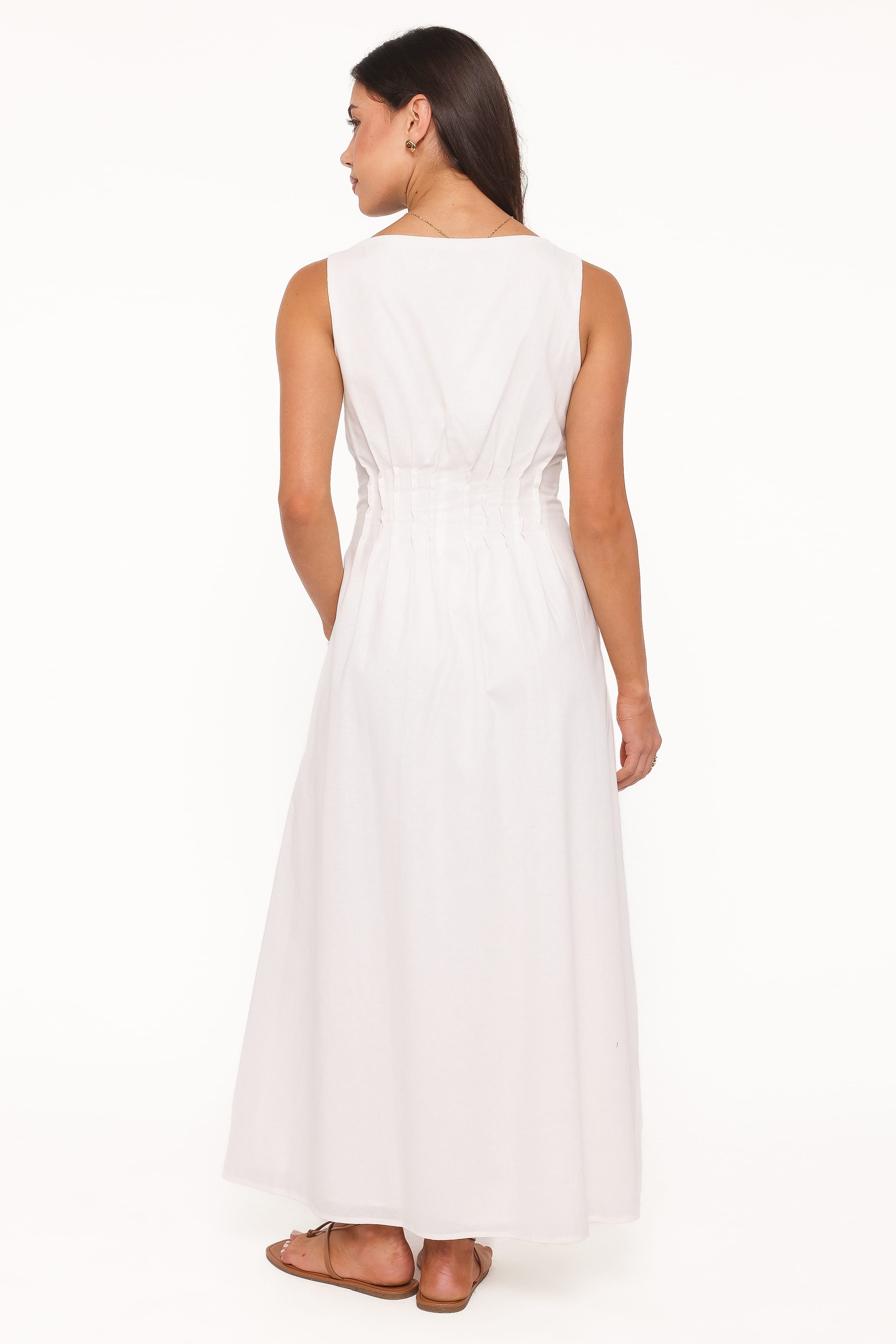 DRESSES Prunella Midi Dress - White