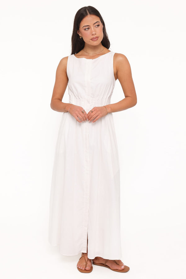 DRESSES Prunella Midi Dress - White