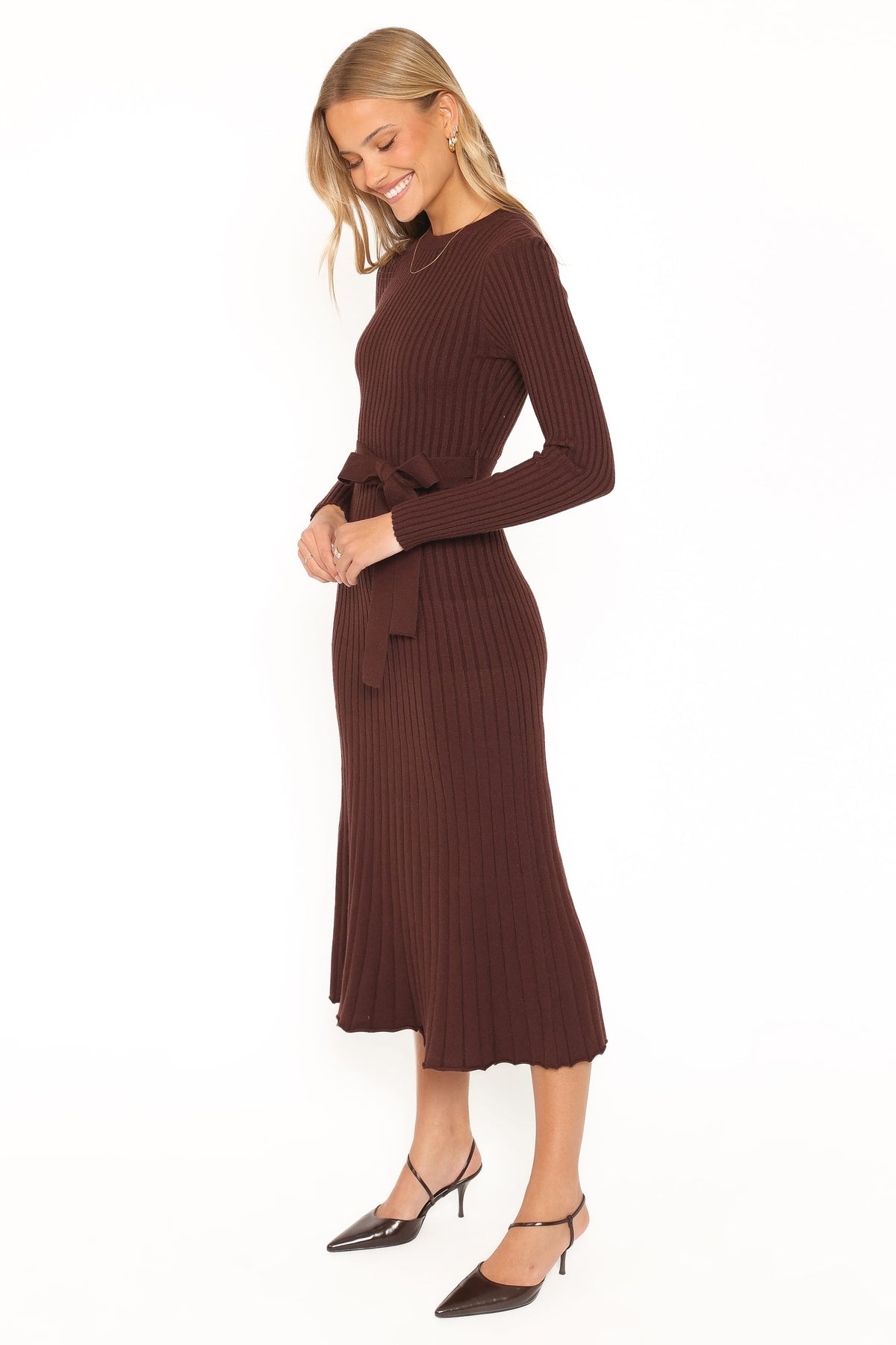 DRESSES Rhianna Dress - Rum Raisin Brown