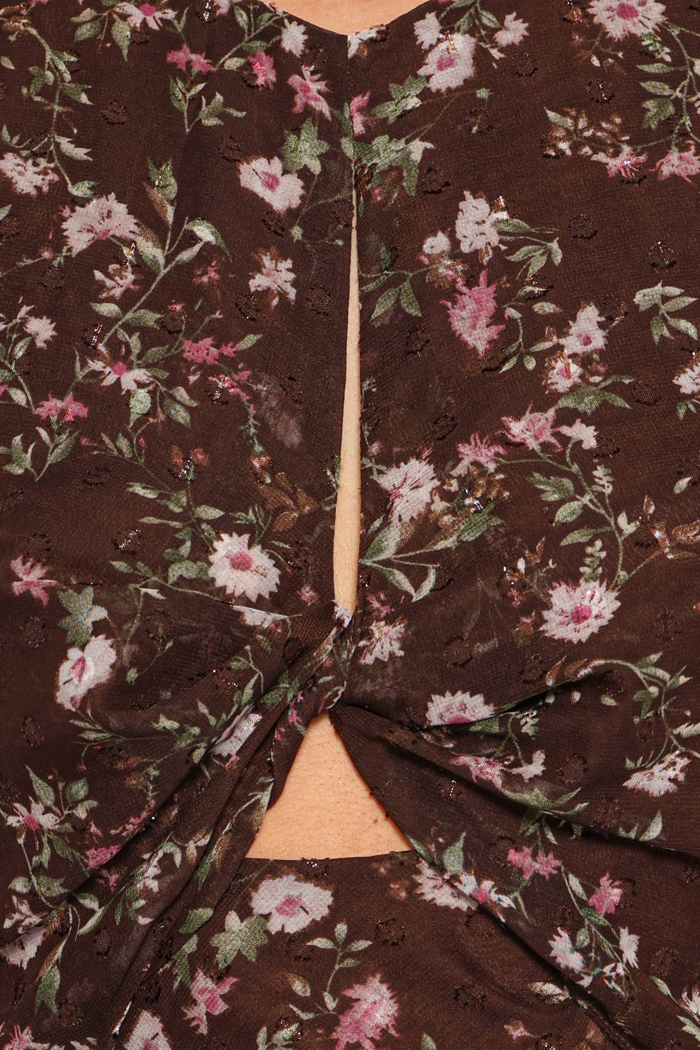 DRESSES Rosalyn Maxi Dress - Brown Lilac Floral