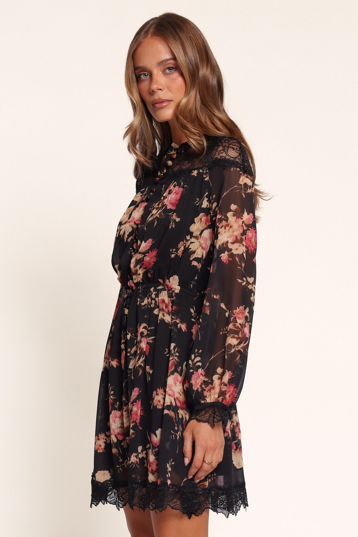 DRESSES Rosannah Mini Dress - Black Floral
