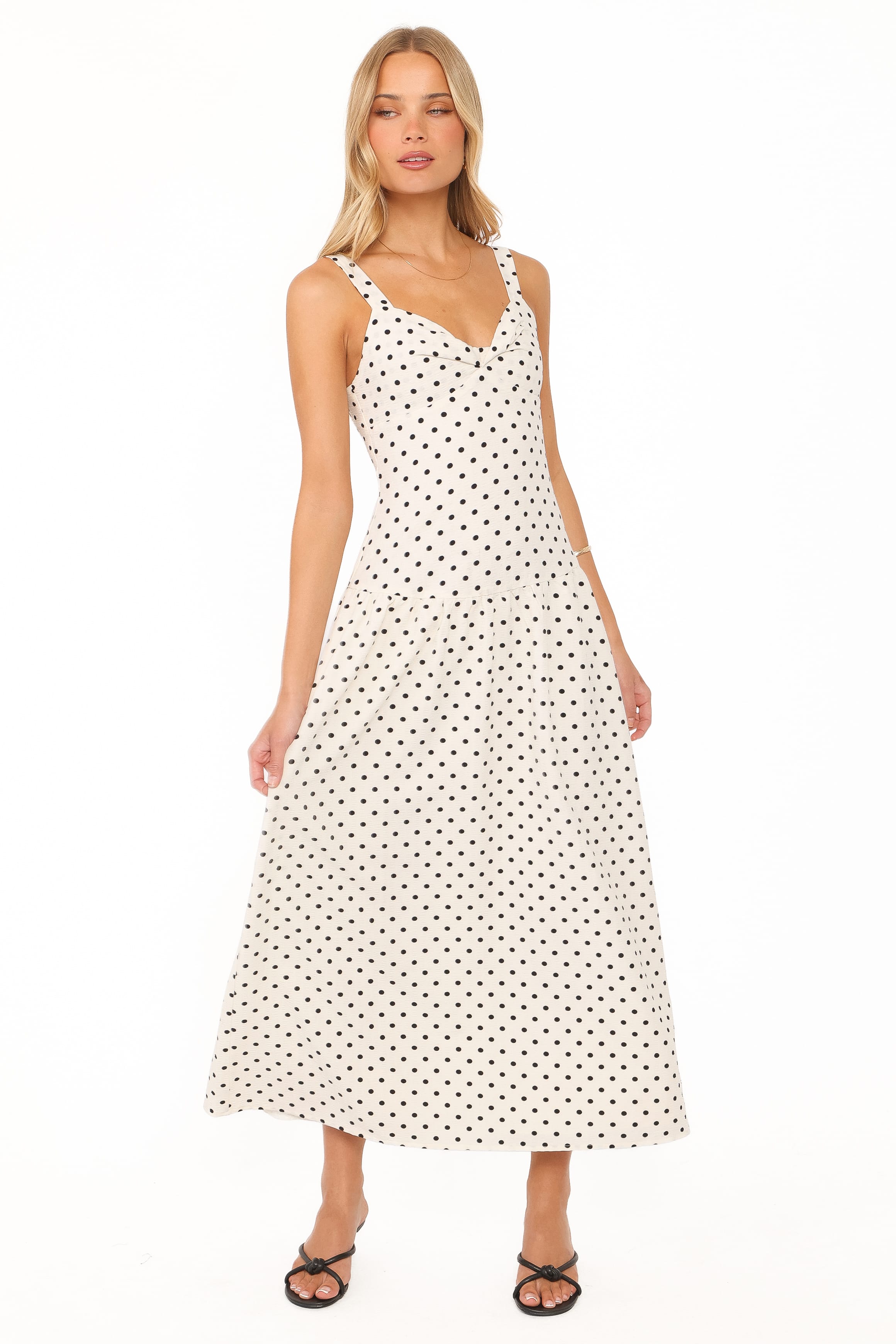 DRESSES Sophina Midi Dress - Black Polka Dot