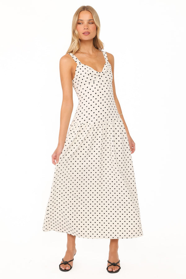 DRESSES Sophina Midi Dress - Black Polka Dot