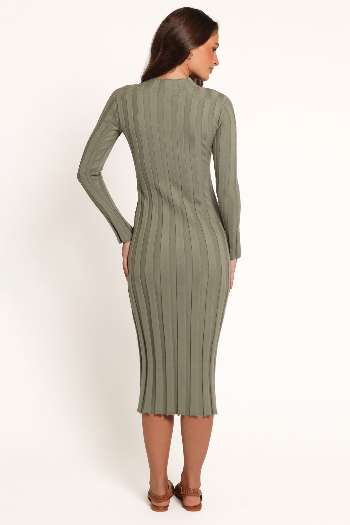 DRESSES Tessy Long Sleeve Midi Dress - Green