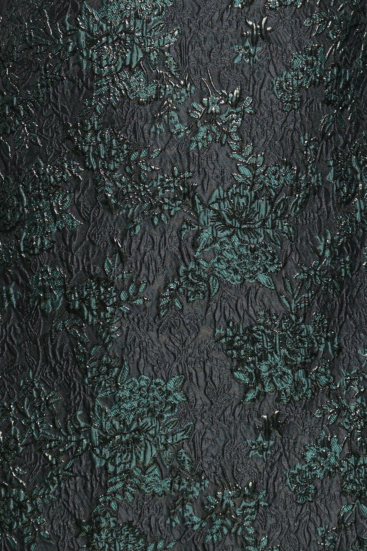 DRESSES Treloar Long Sleeve Mini Dress - Green Brocade
