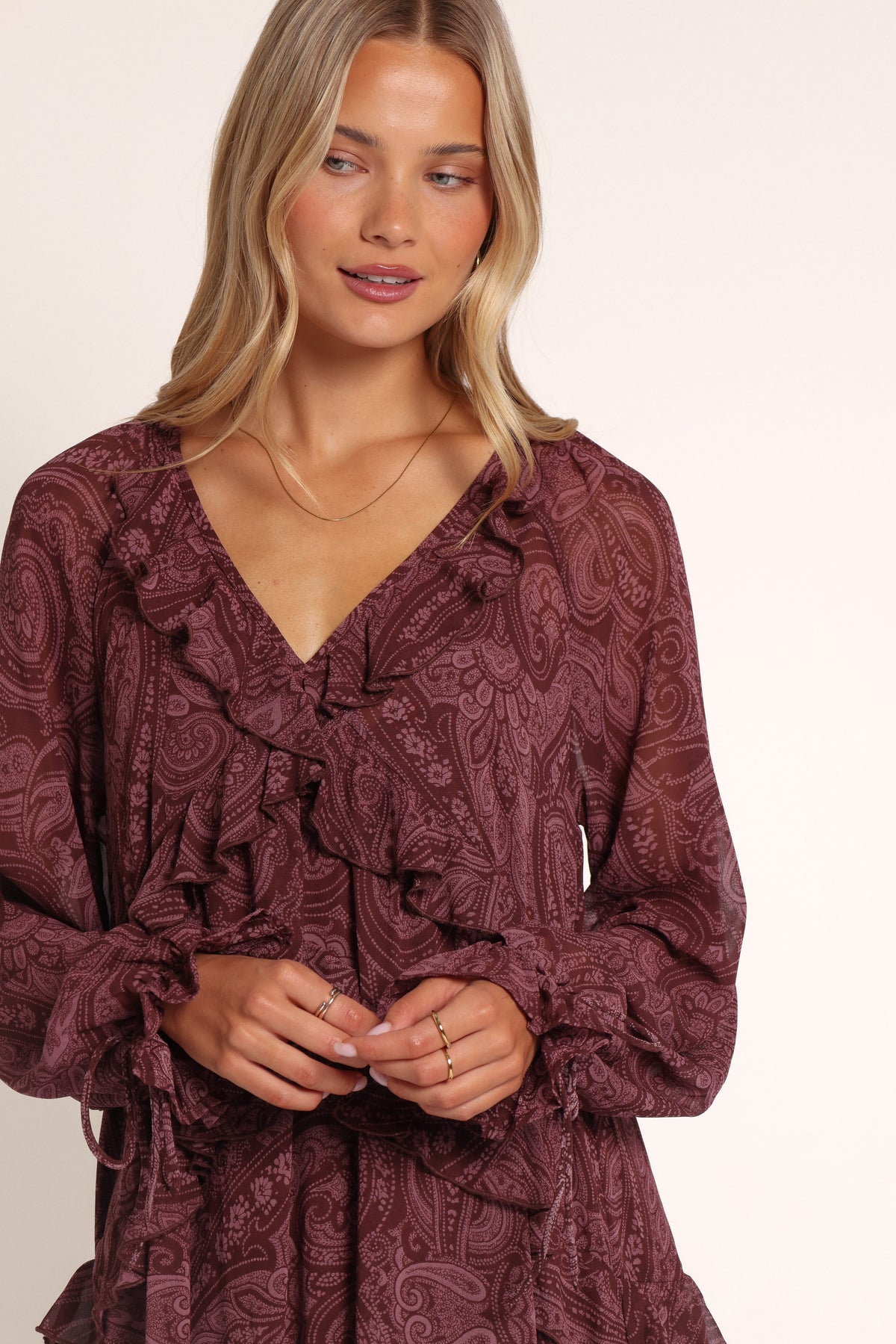 DRESSES Vina Maxi Dress - Burgundy Paisley