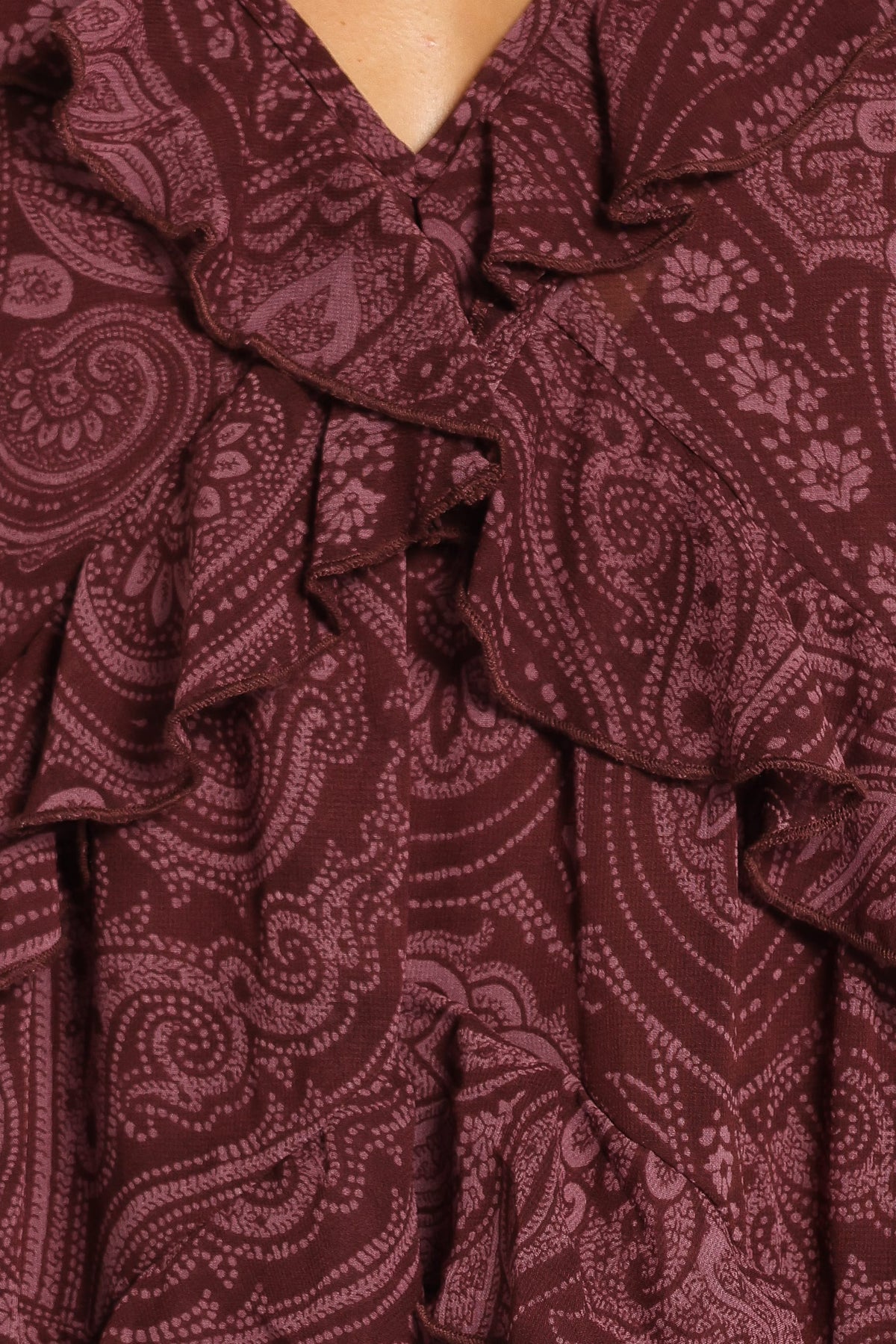 DRESSES Vina Maxi Dress - Burgundy Paisley