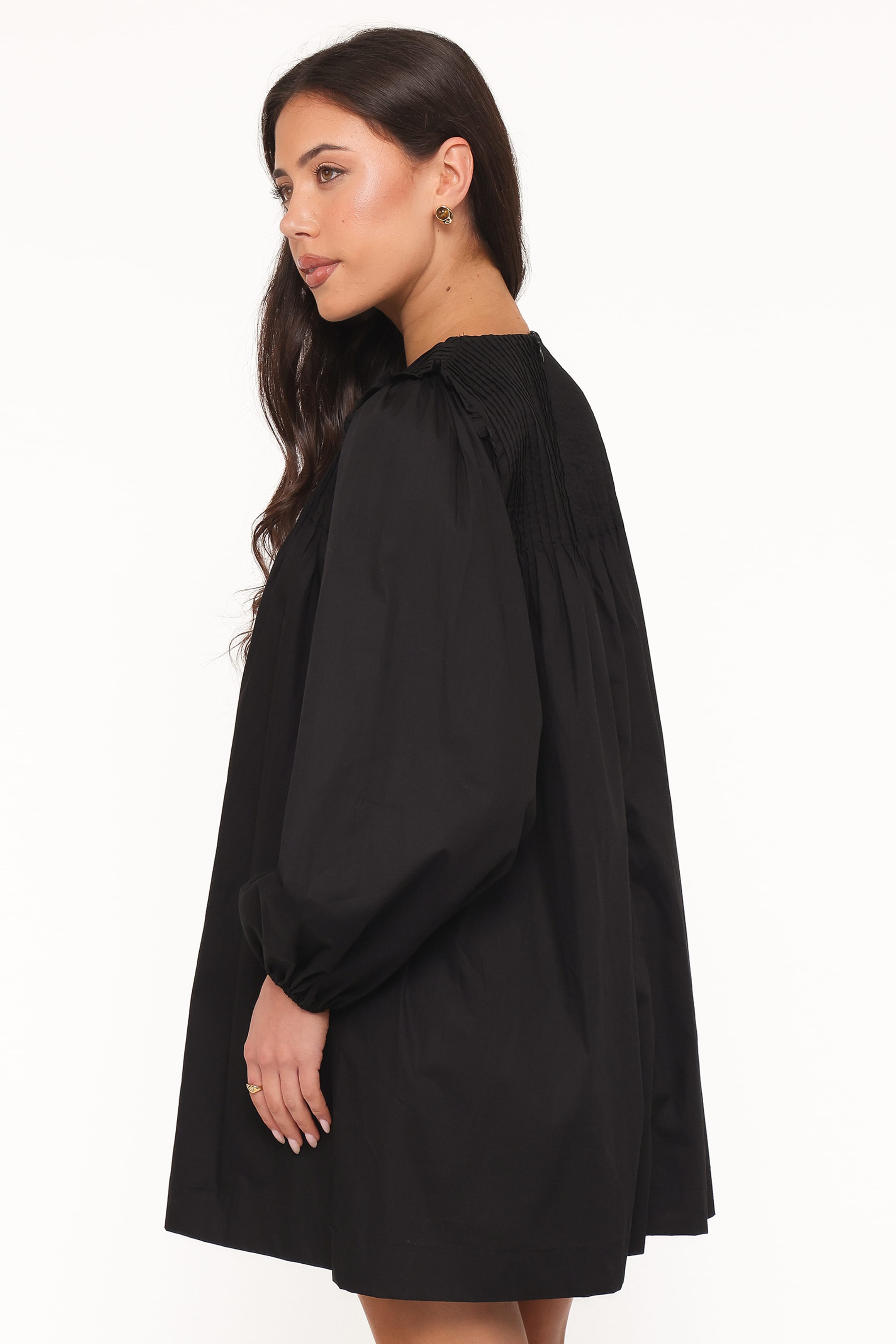 DRESSES Wyatt Long Sleeve Mini Dress - Black