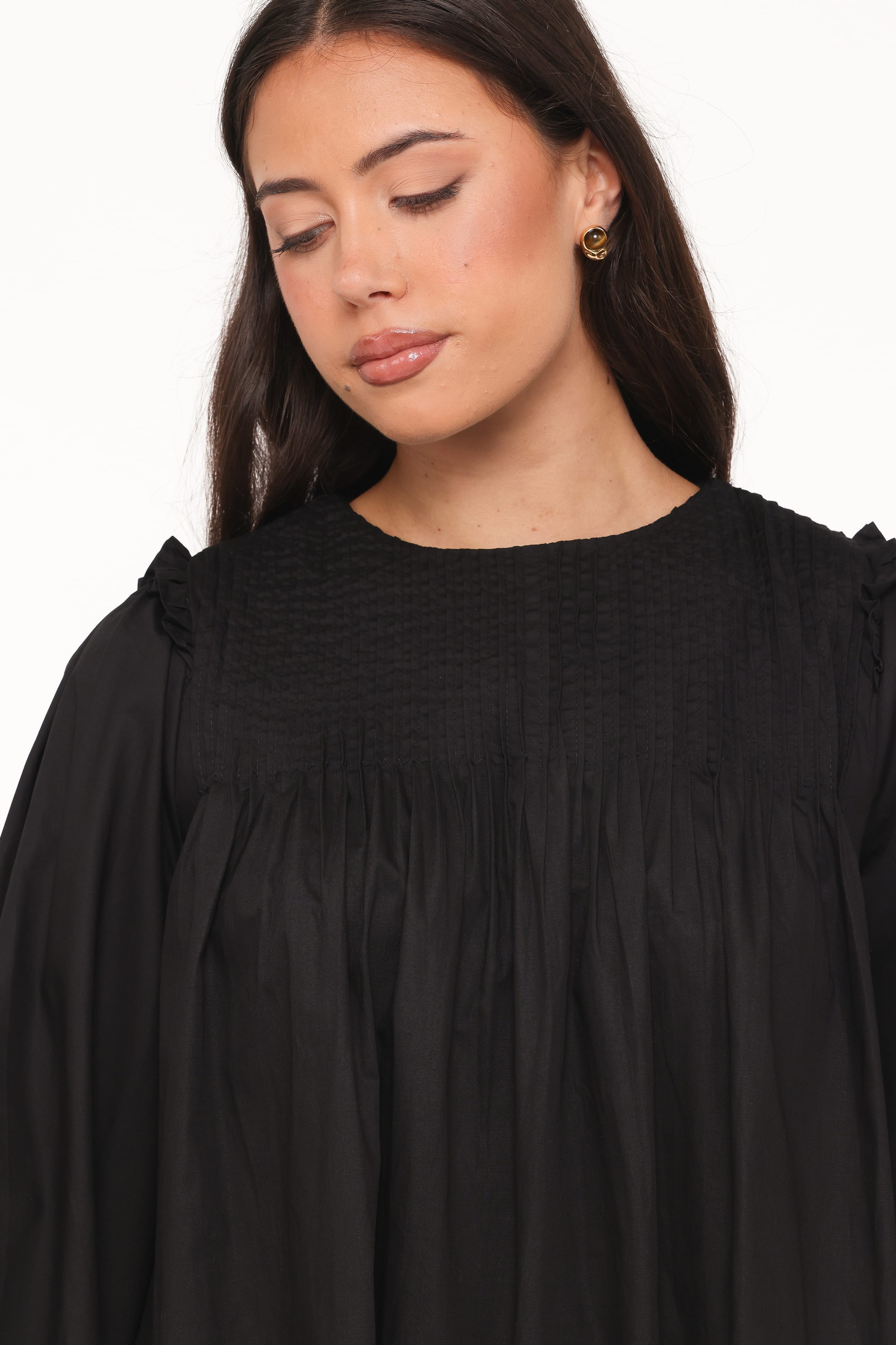 DRESSES Wyatt Long Sleeve Mini Dress - Black