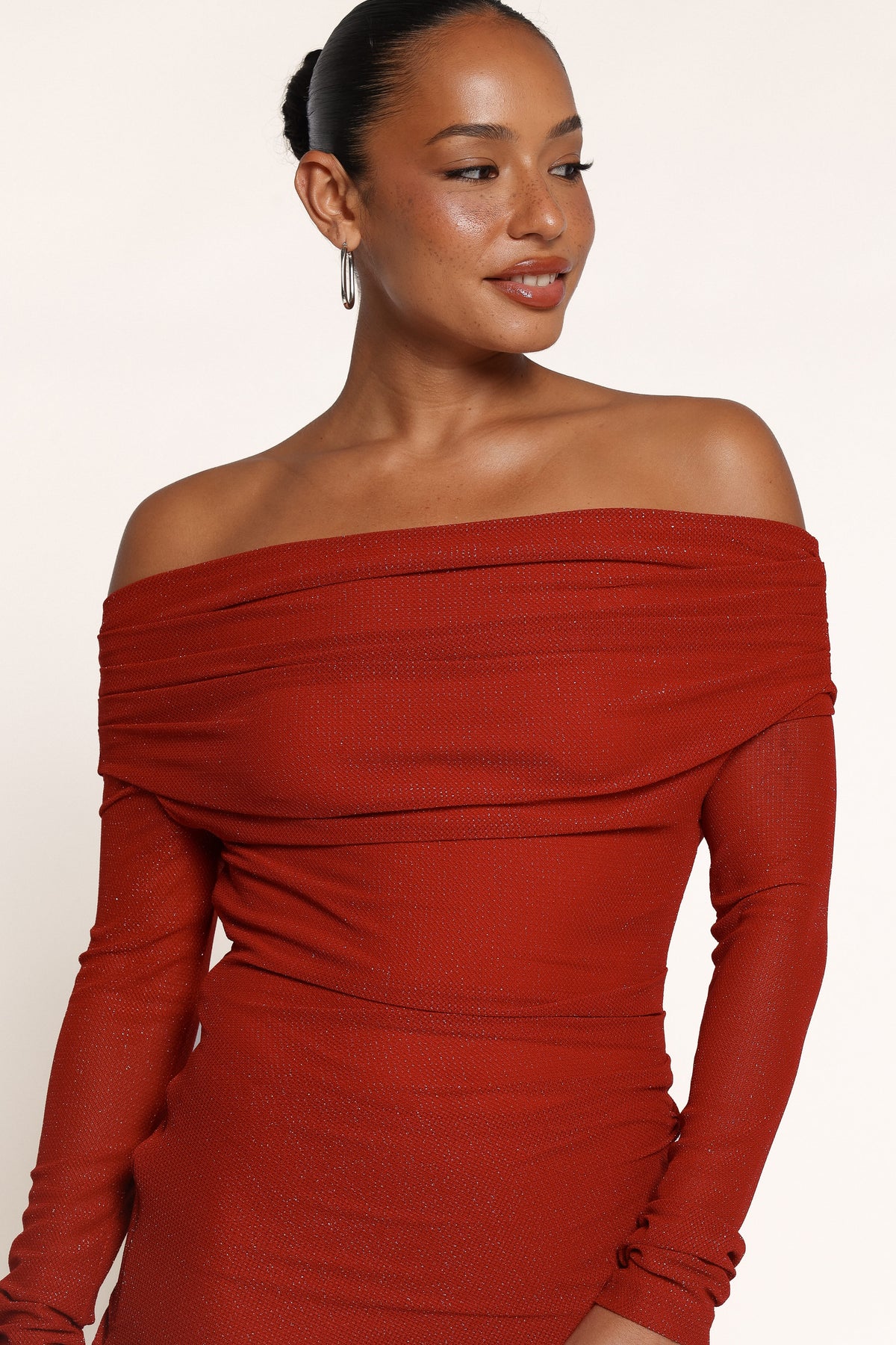 DRESSES Wynella Off Shoulder Maxi Dress - Red