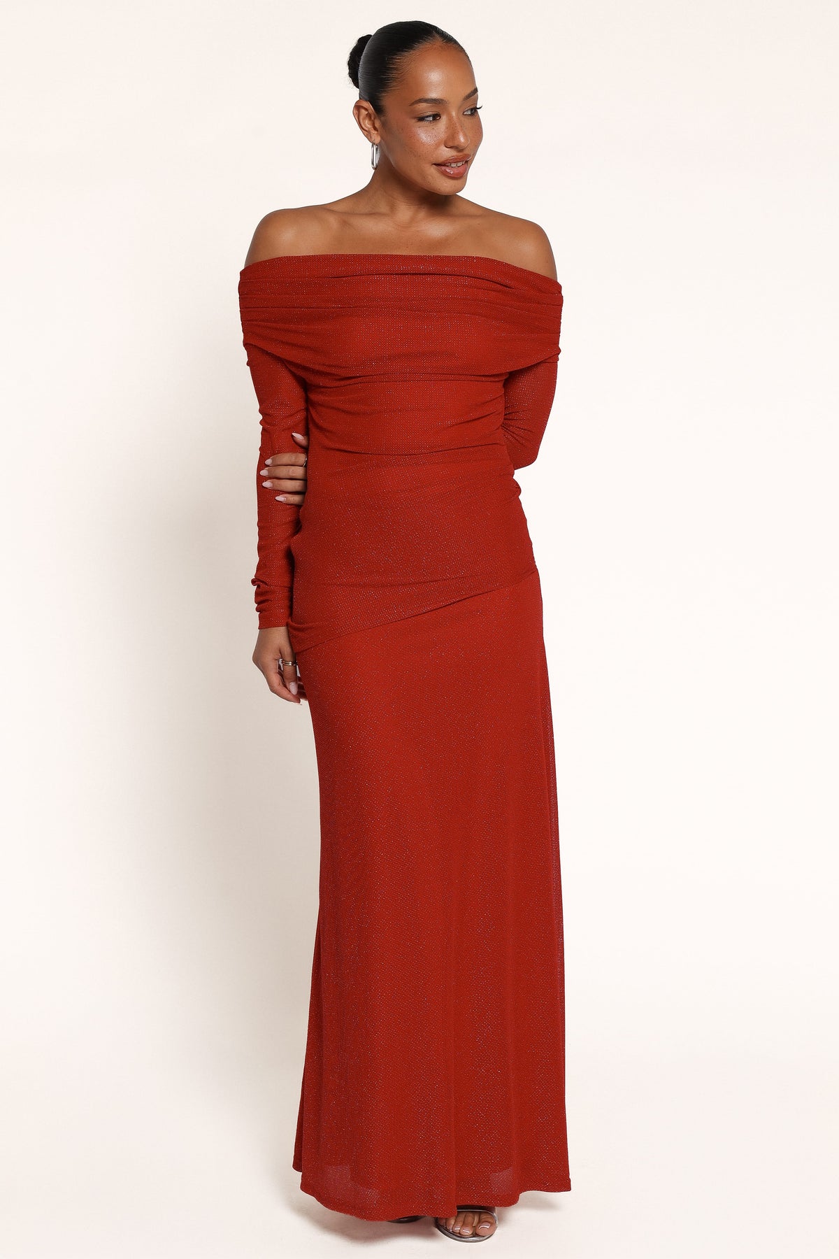 DRESSES Wynella Off Shoulder Maxi Dress - Red