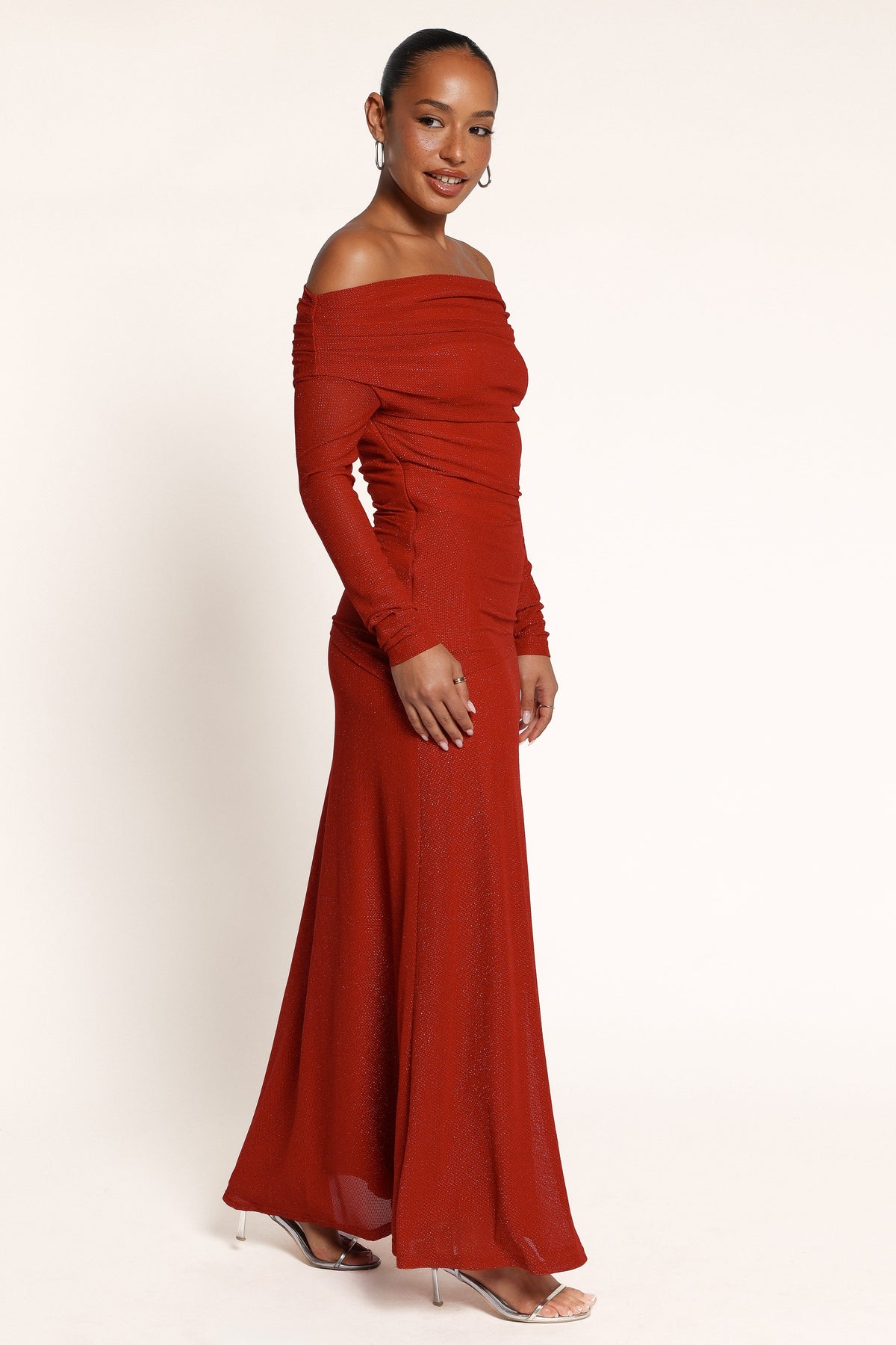 DRESSES Wynella Off Shoulder Maxi Dress - Red