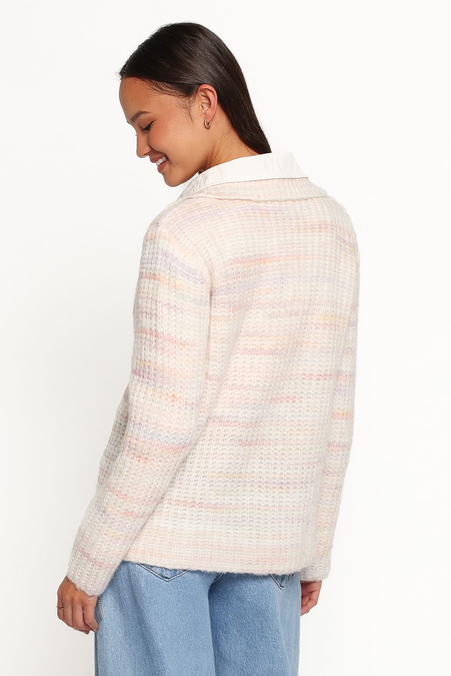 KNITWEAR Alyx Spacedye Polo Sweater - Pink Multi