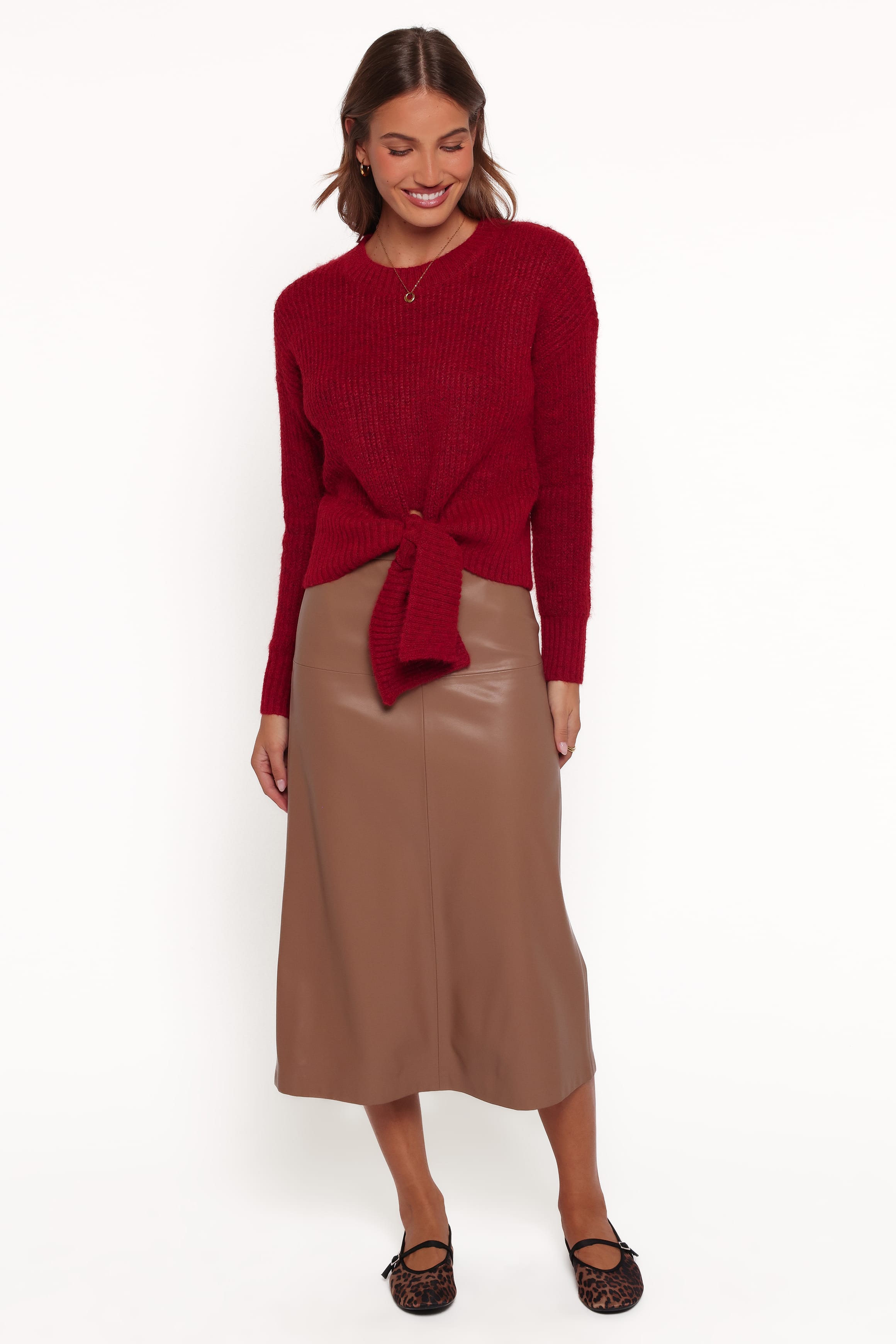 KNITWEAR Captivate Knit Sweater - Red