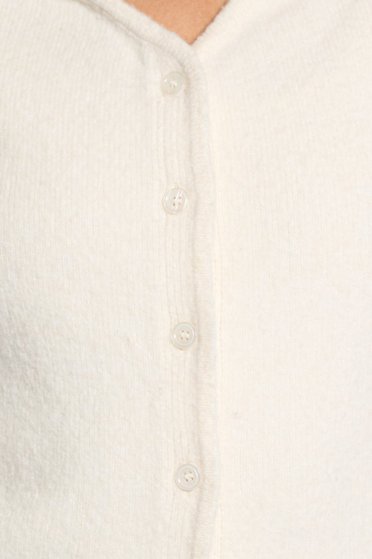 KNITWEAR Devi Button Cardigan - Cream