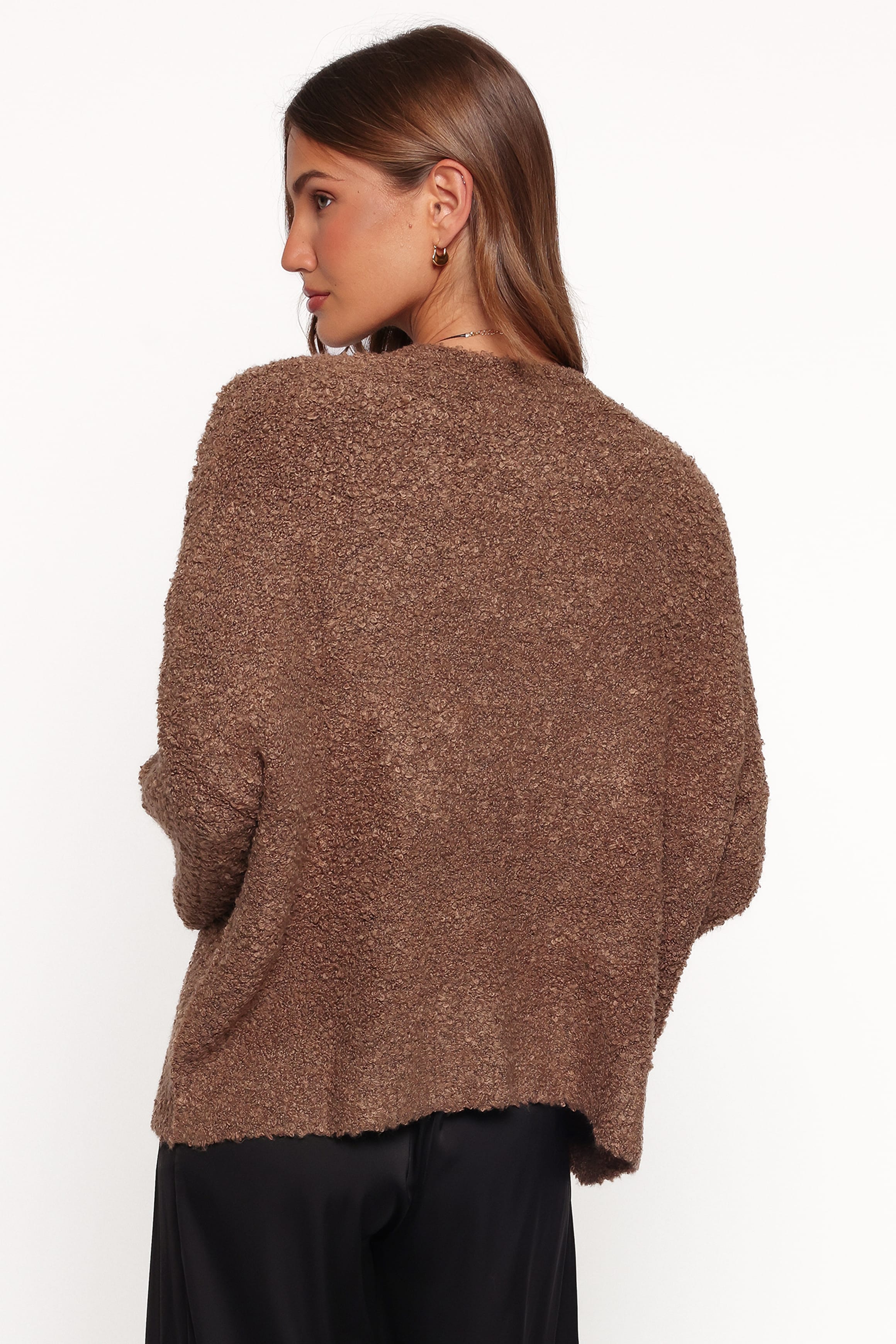 KNITWEAR Freida Boucle Knit Sweater - Brown