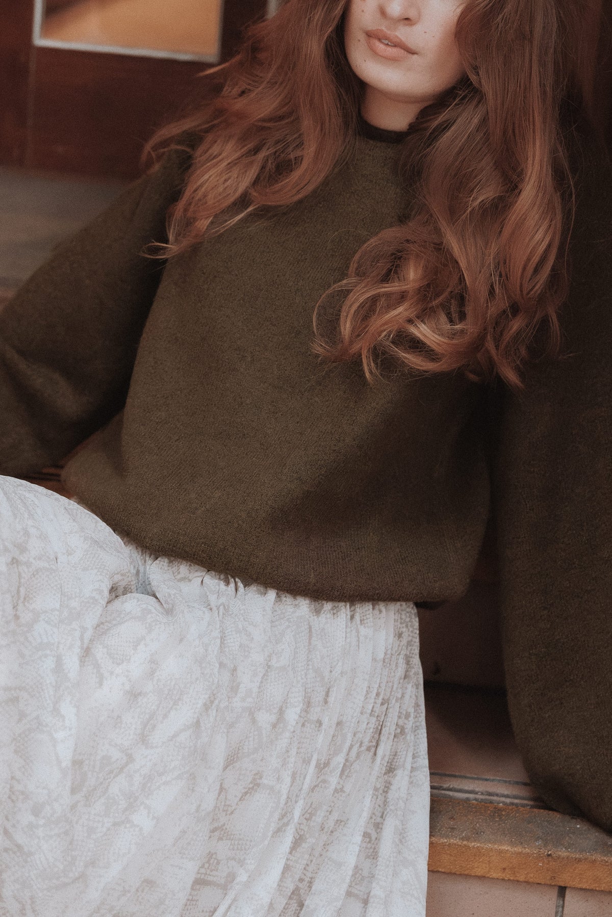 KNITWEAR Galadriel Drawcord Sweater - Khaki
