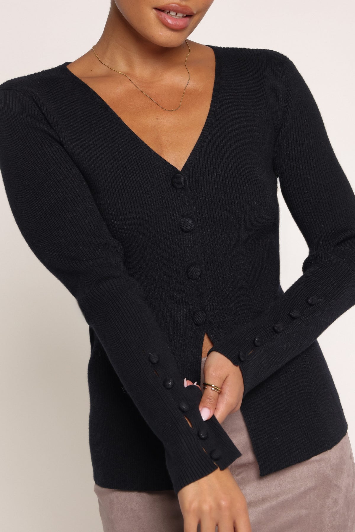 KNITWEAR Leura Cardigan - Black