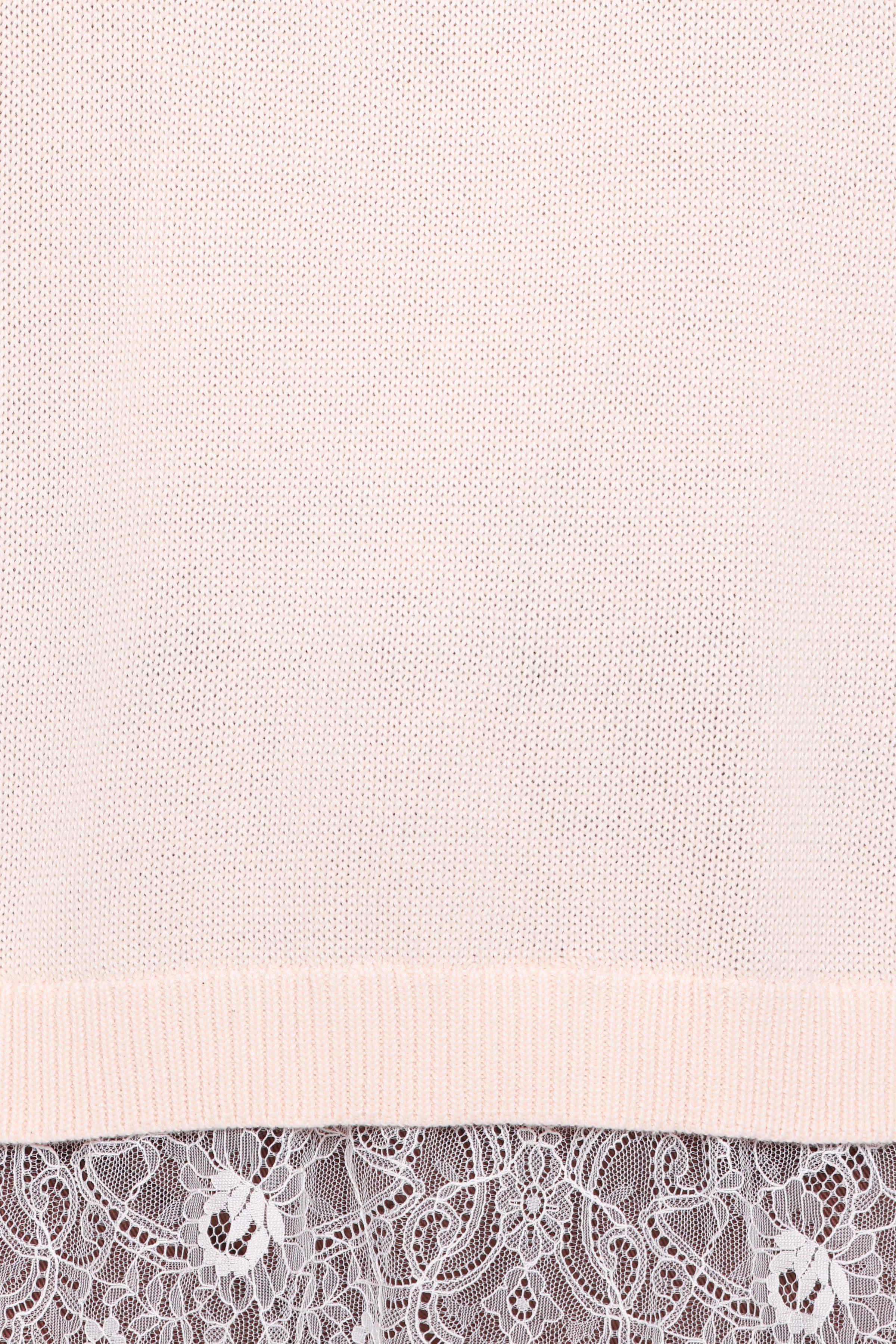 KNITWEAR Mabel Lace Trim Sweater - Cream White