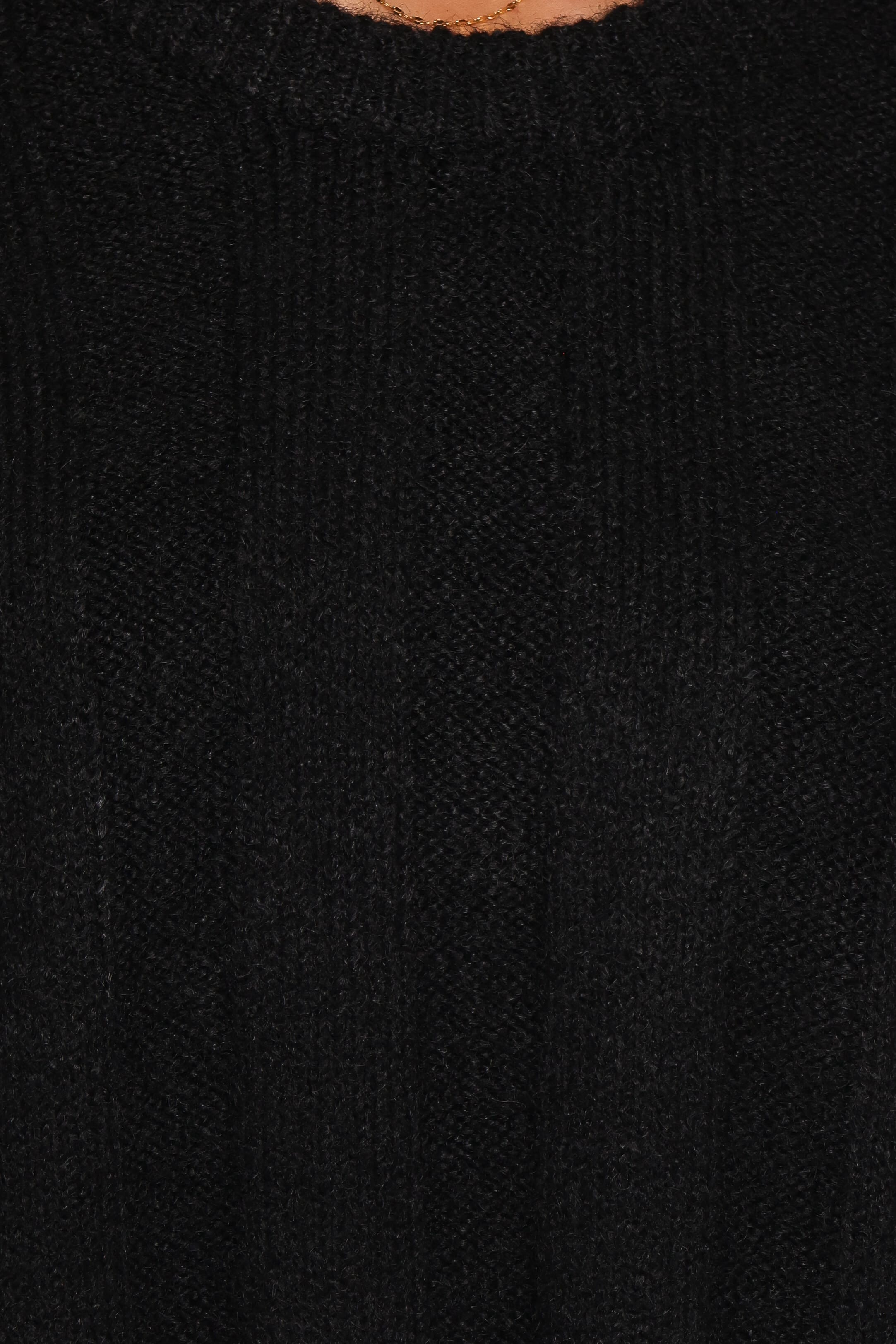 KNITWEAR Mayven Boxy Wide Rib Sweater - Black