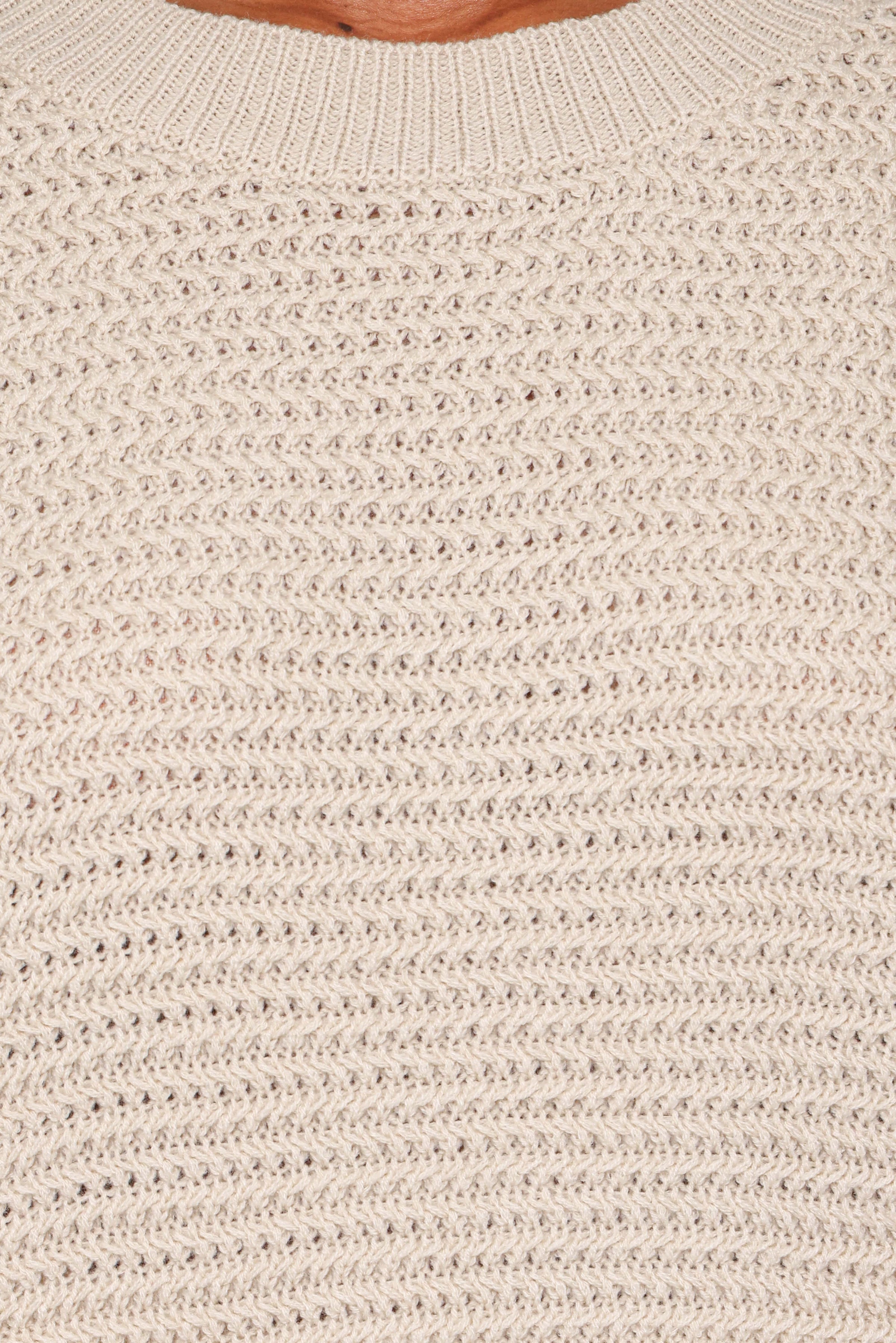 KNITWEAR Melane Open Stitch Sweater - Beige
