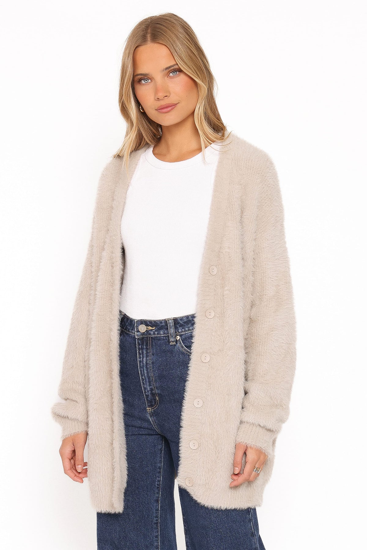 KNITWEAR Saoirse Oversized Cardigan - Camel