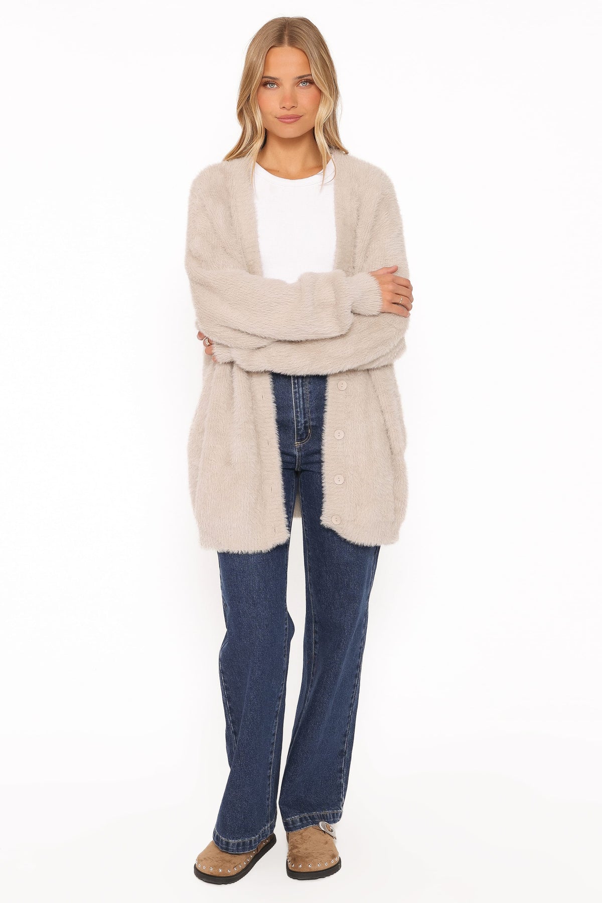 KNITWEAR Saoirse Oversized Cardigan - Camel
