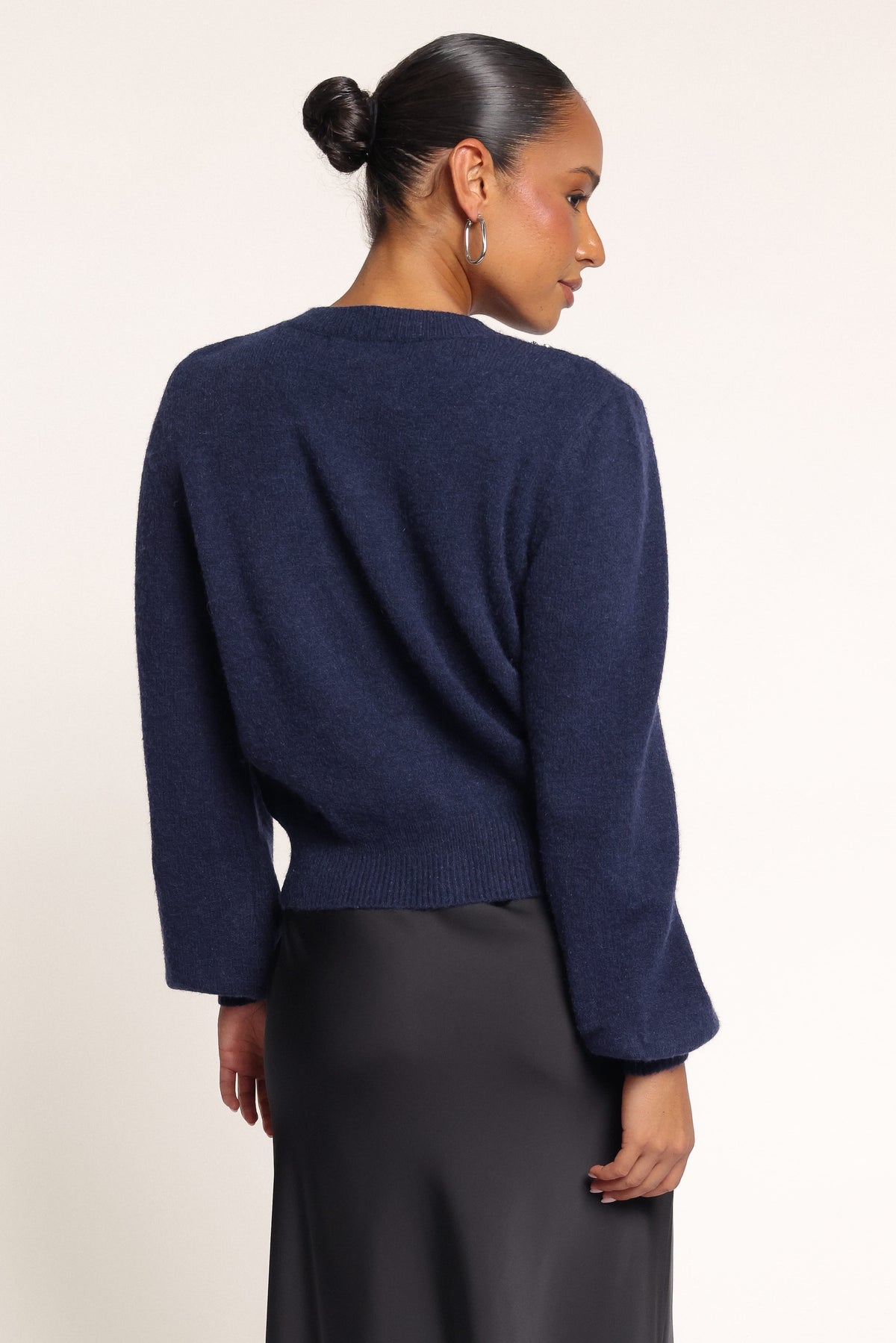 KNITWEAR Tinah Embellished Cardigan - Navy