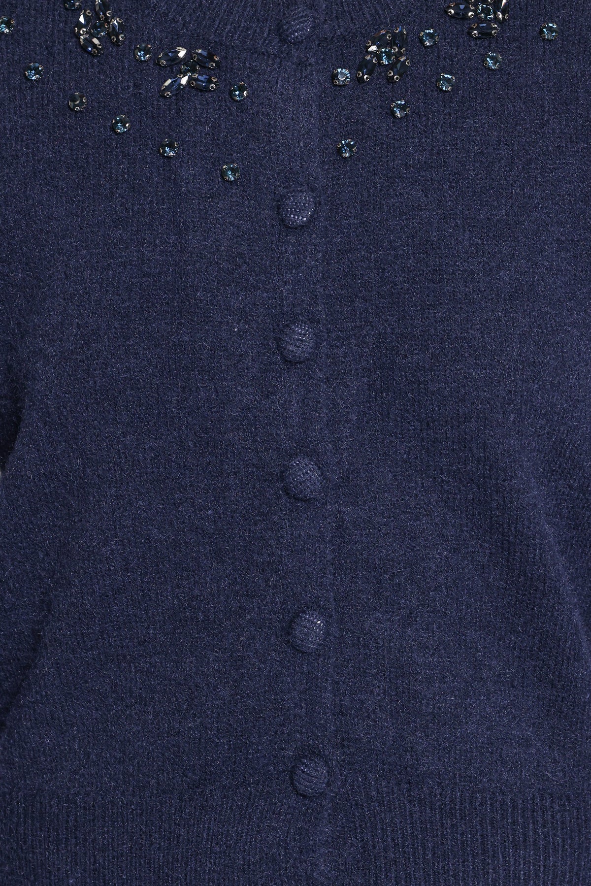 KNITWEAR Tinah Embellished Cardigan - Navy