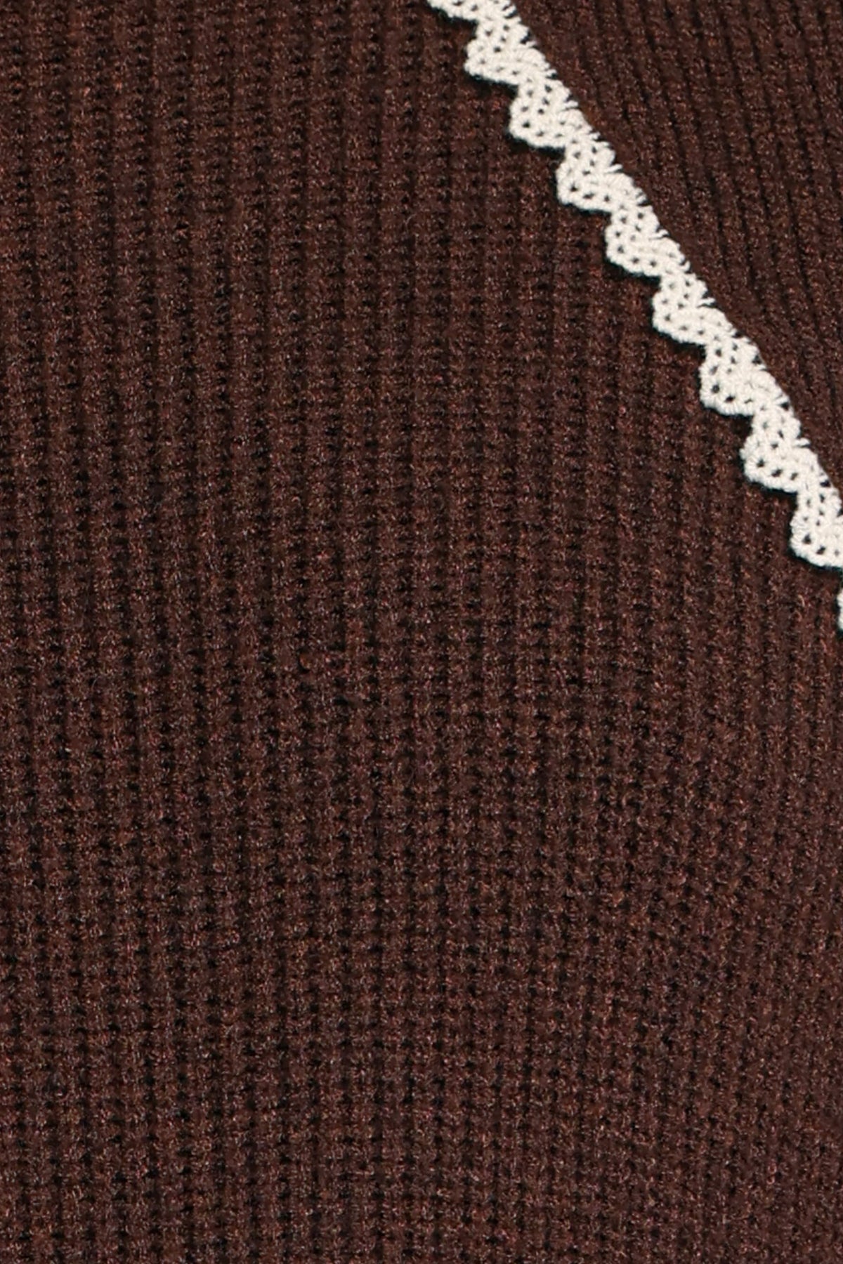 KNITWEAR Zenji Scarf Sweater - Espresso