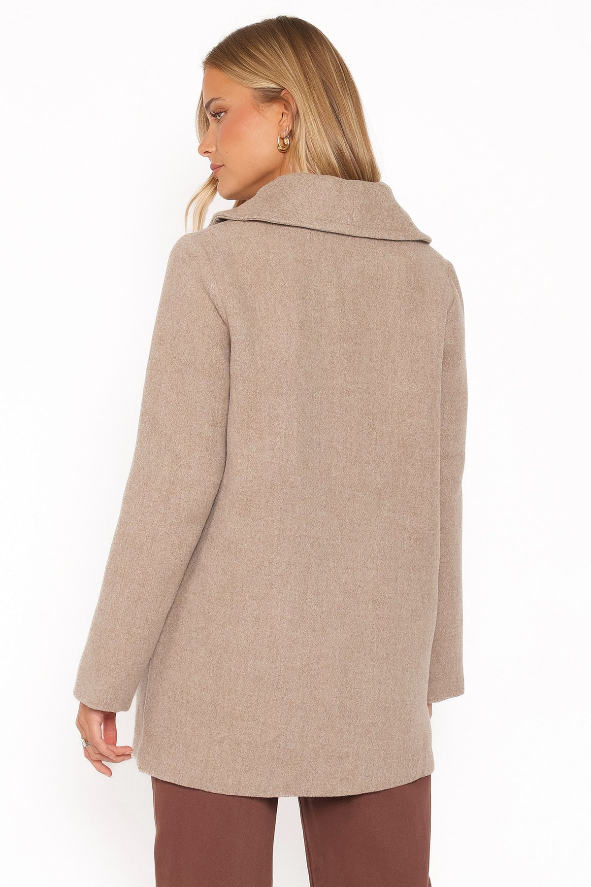 OUTERWEAR Cartia Shawl Collar Car Coat - Taupe