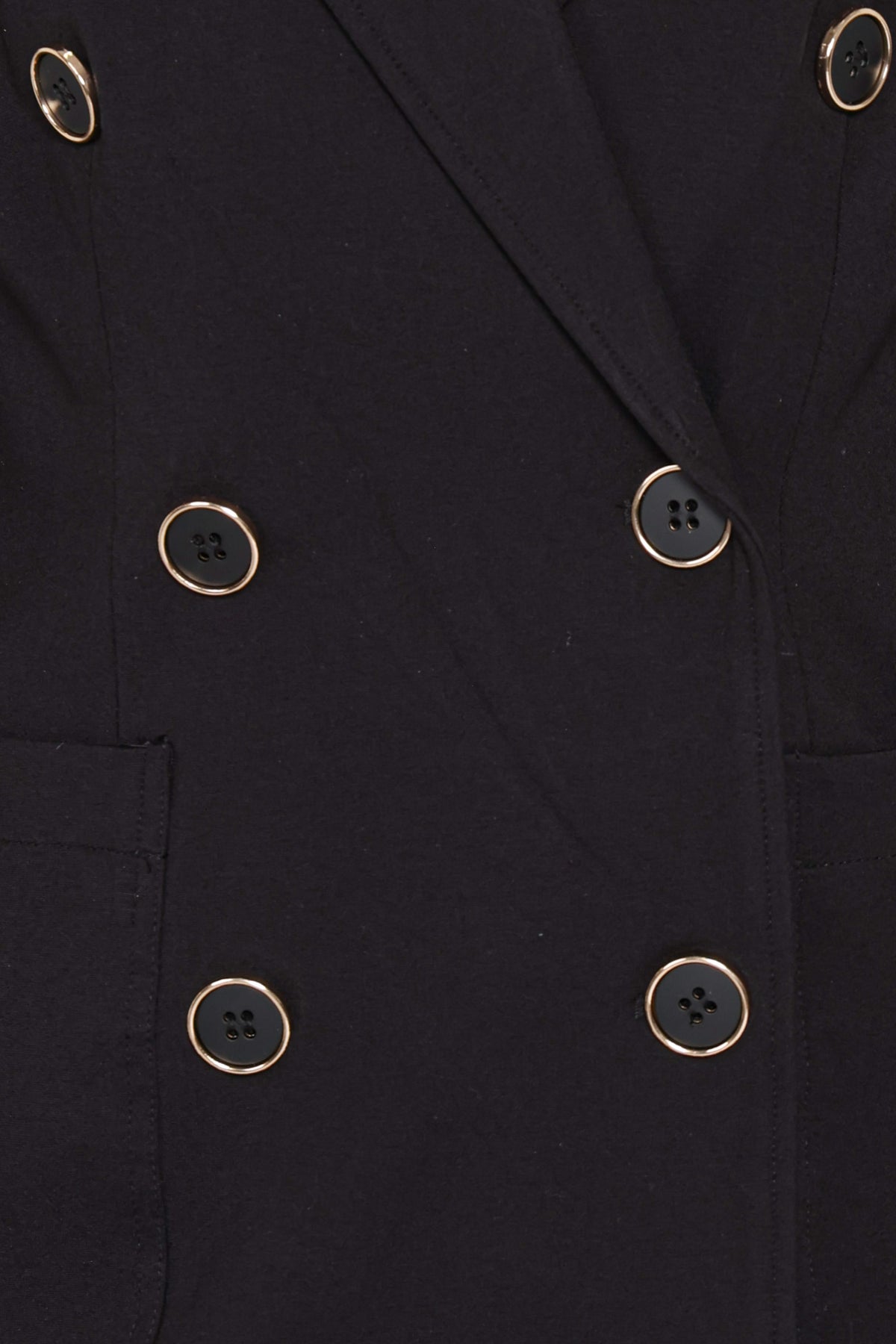OUTERWEAR Lucinda Double Breasted Blazer - Black Ponte