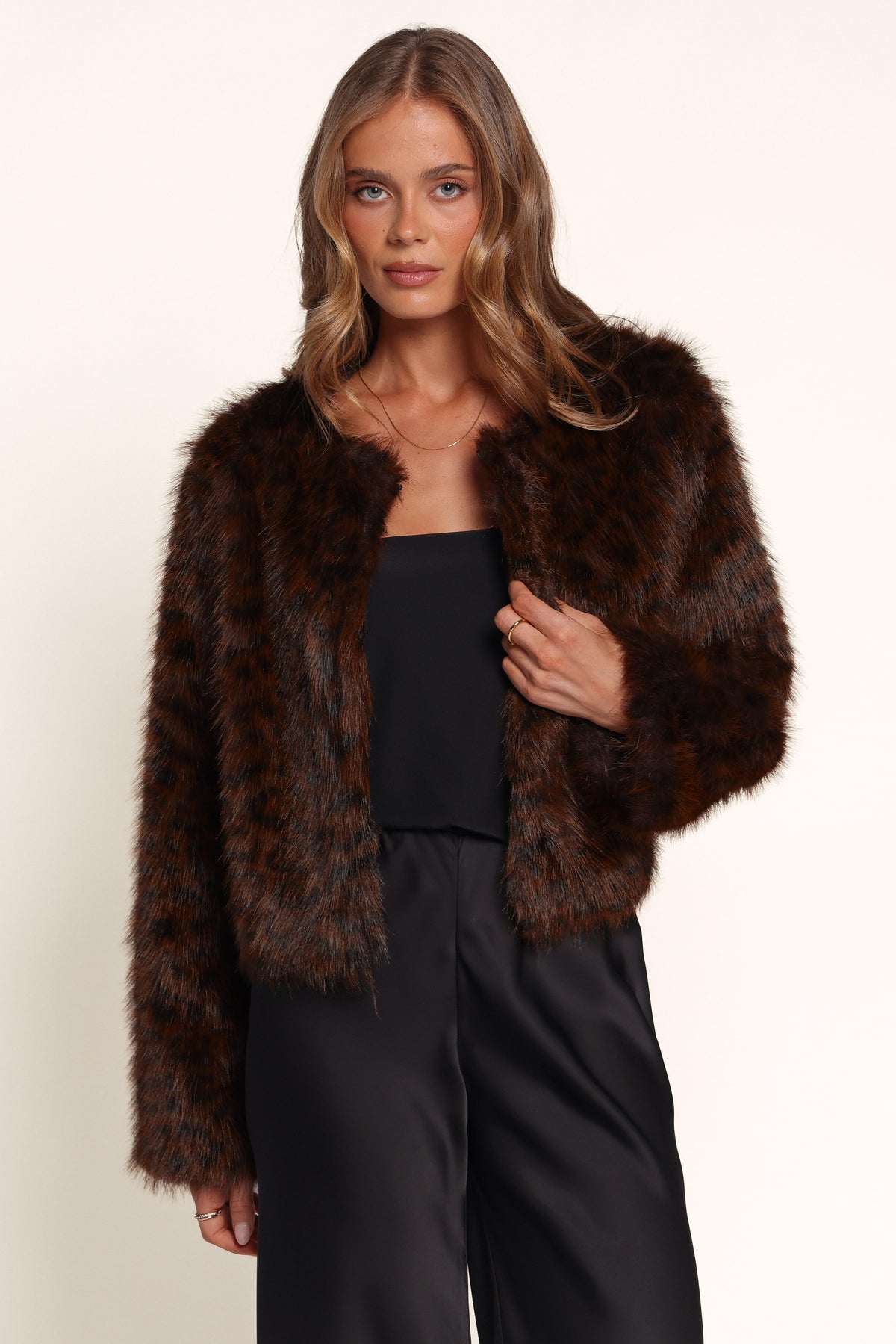 OUTERWEAR Minnie Jacket - Brown Cheetah