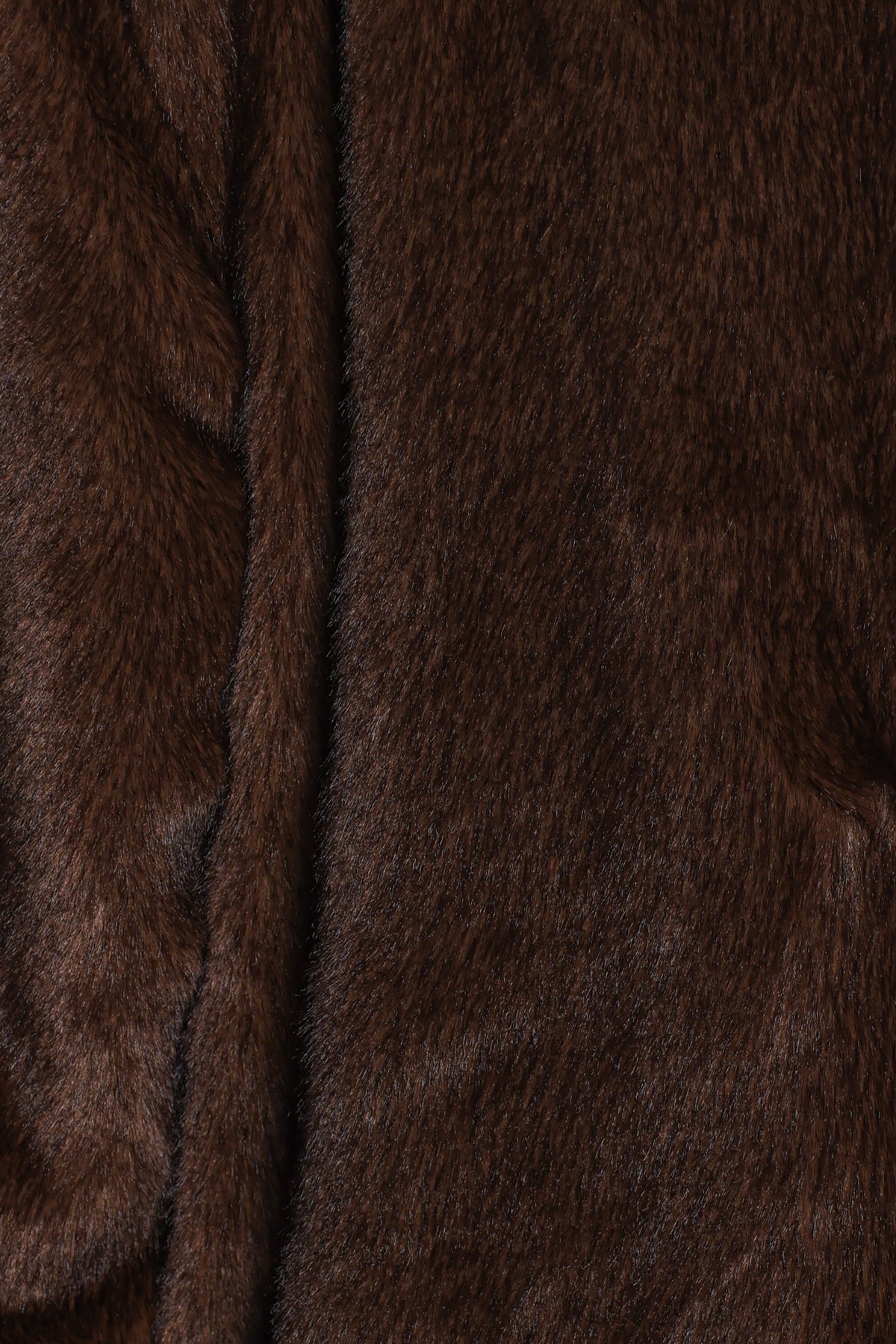OUTERWEAR Norine Longline Faux Fur Coat - Espresso