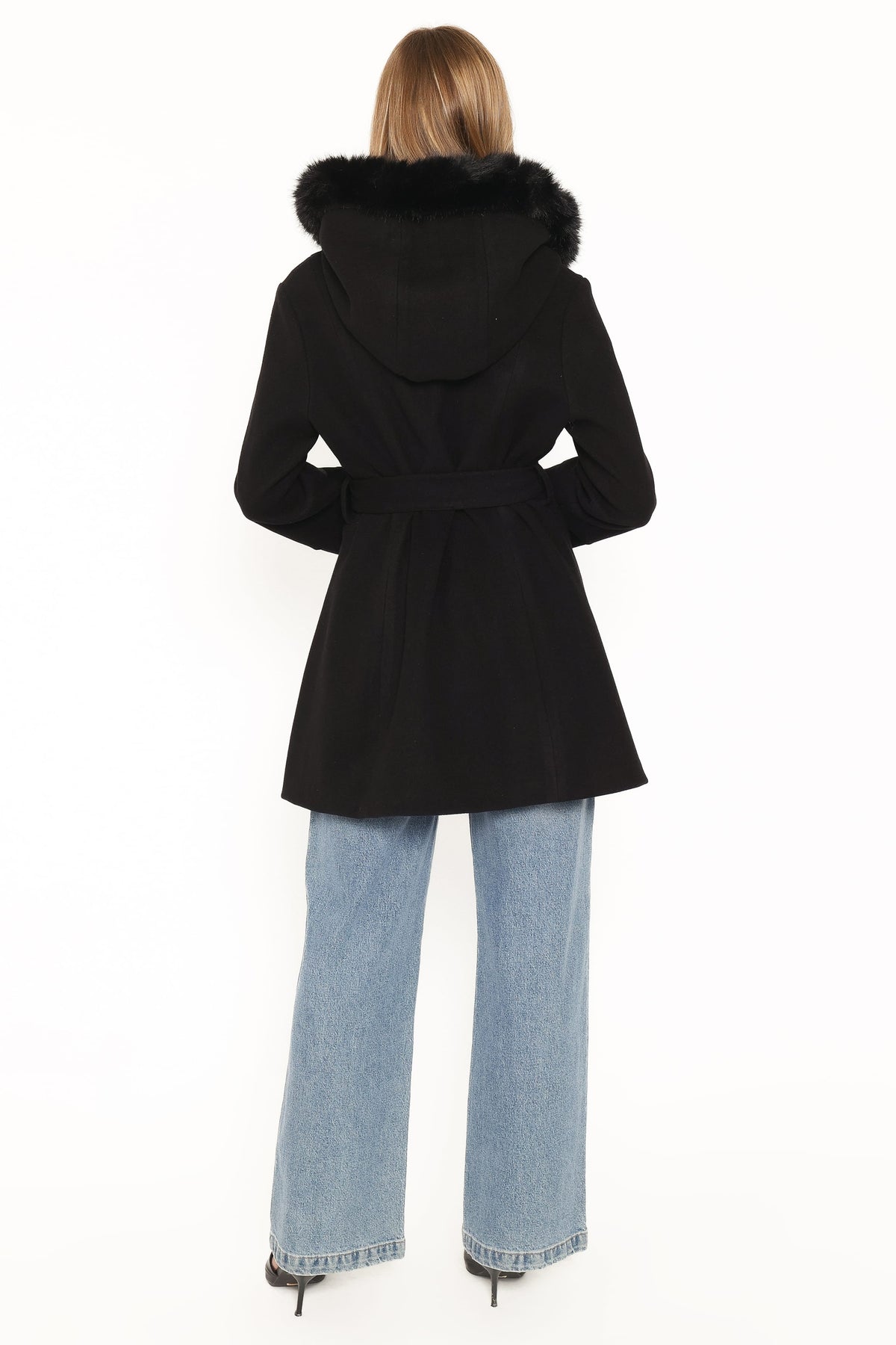 OUTERWEAR Remira Fit And Flare Coat - Black