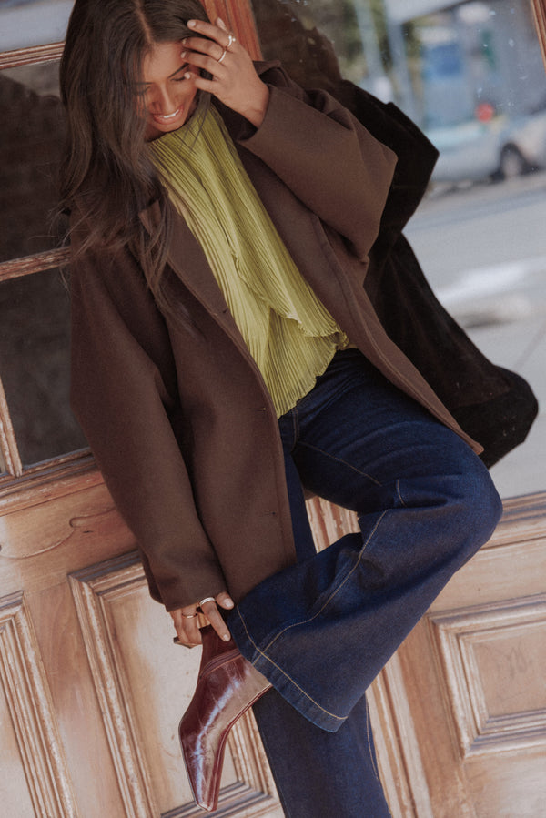 OUTERWEAR Sammie Oversized Coat - Brown