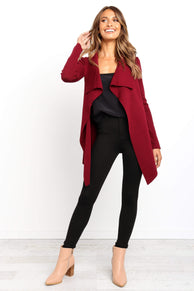 OUTERWEAR Zimmer Cardigan - Berry